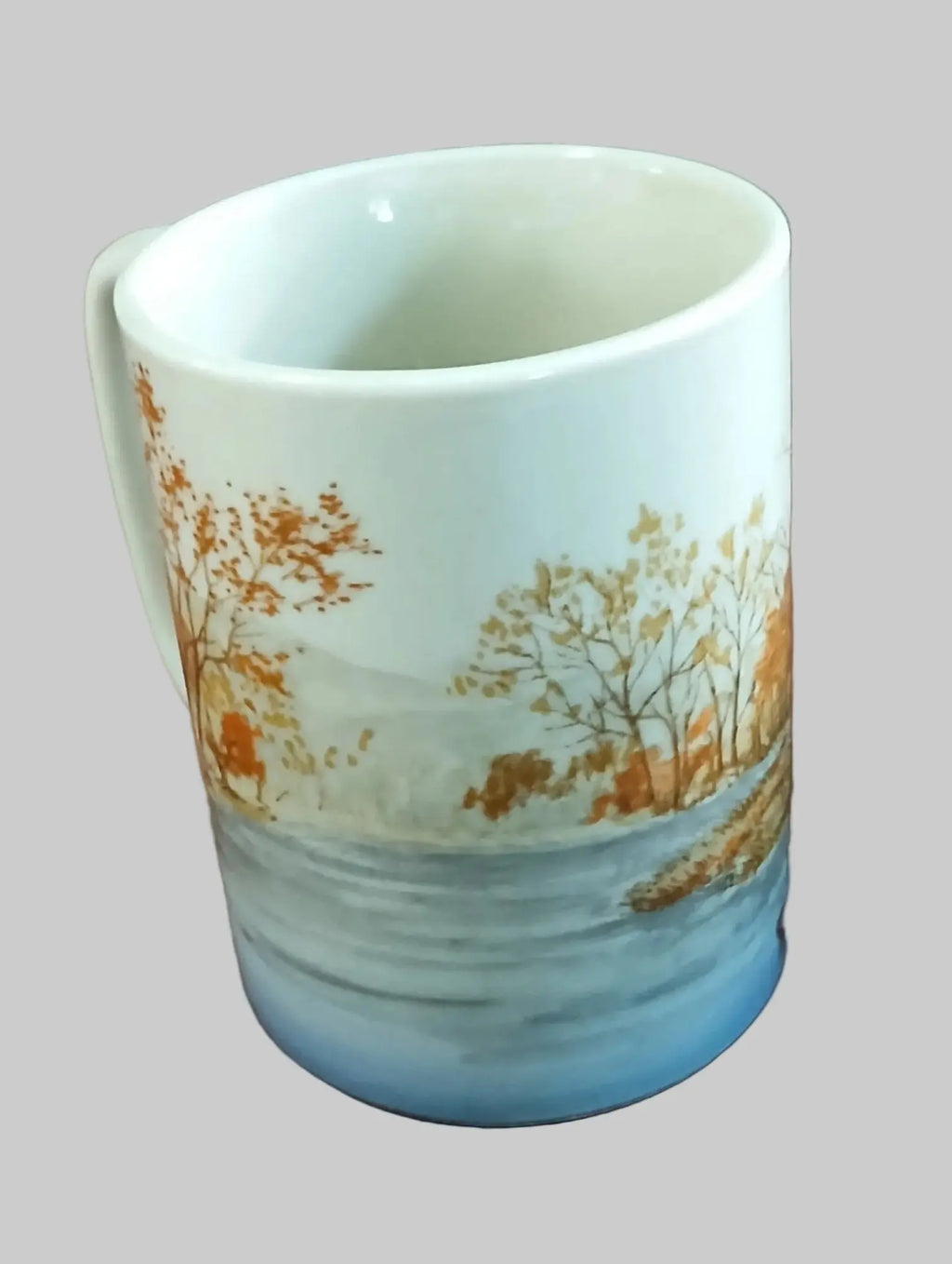 Otagiri Stoneware Fishing Village Mug – Vintage Japanese Ceramic, 1970s–1980s Otagiri