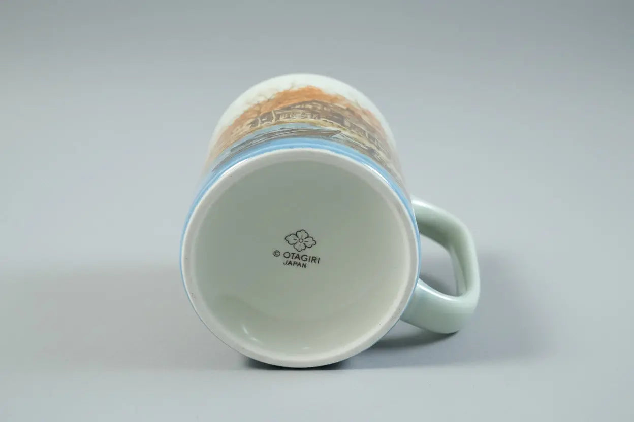Otagiri Stoneware Fishing Village Mug – Vintage Japanese Ceramic, 1970s–1980s Otagiri