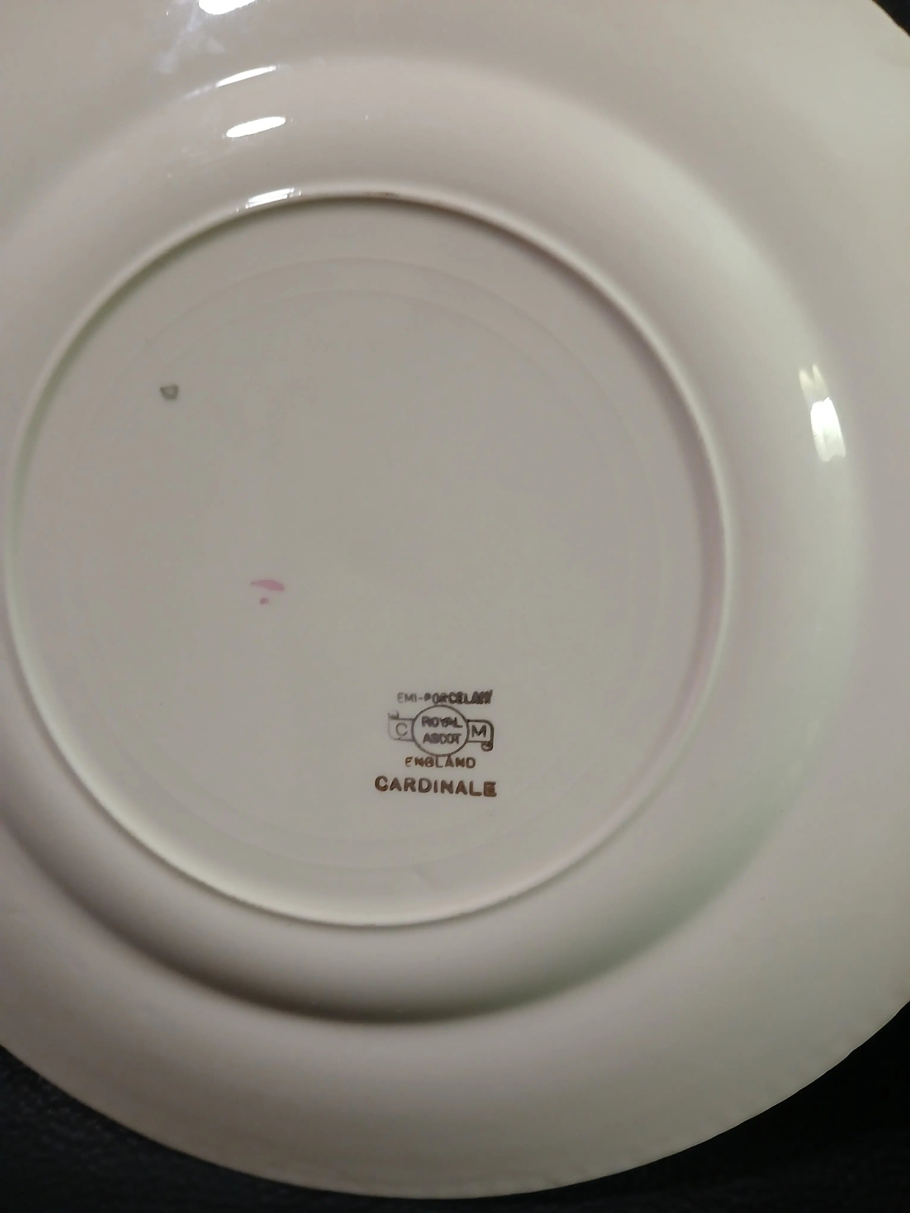 Vintage Royal Ascot Cardinal Green Plate – Mid-Century English Floral, c. 1940s–1950s Royal Ascot