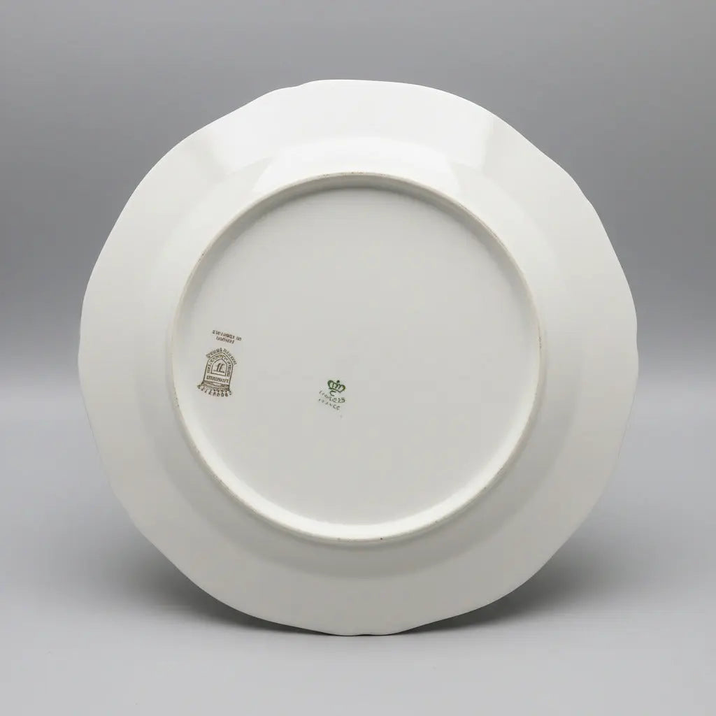 Antique Limoges Porcelain Plate — W.G. & Co. | Murillo's "Three Children Playing Dice" | Red Ground, Gold Trim, 10" W.G. & Co. Limoges