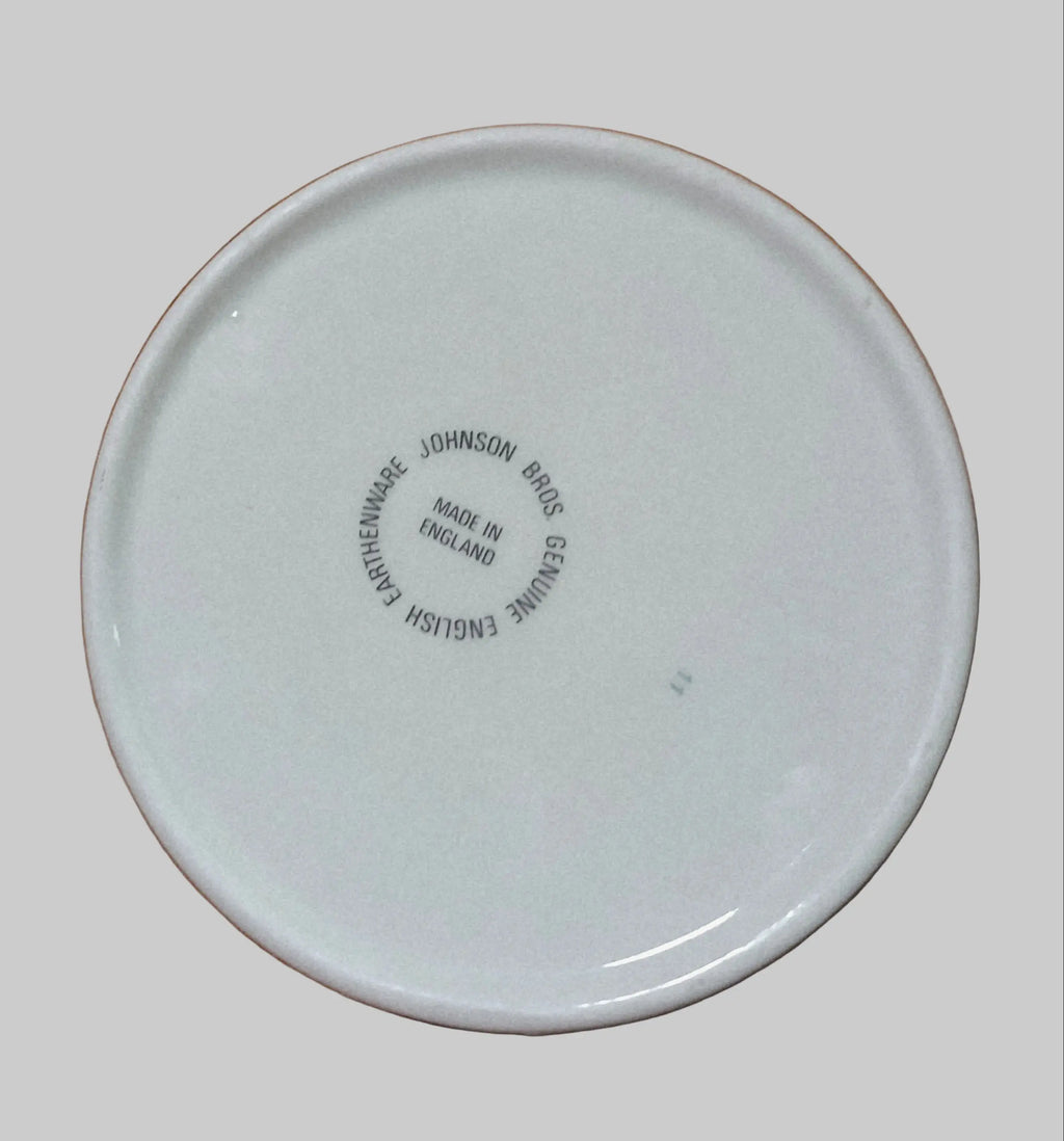 Johnson Brothers Vintage Earthenware Trinket Dish | Hand-Painted Botanical Bird Johnson Brothers