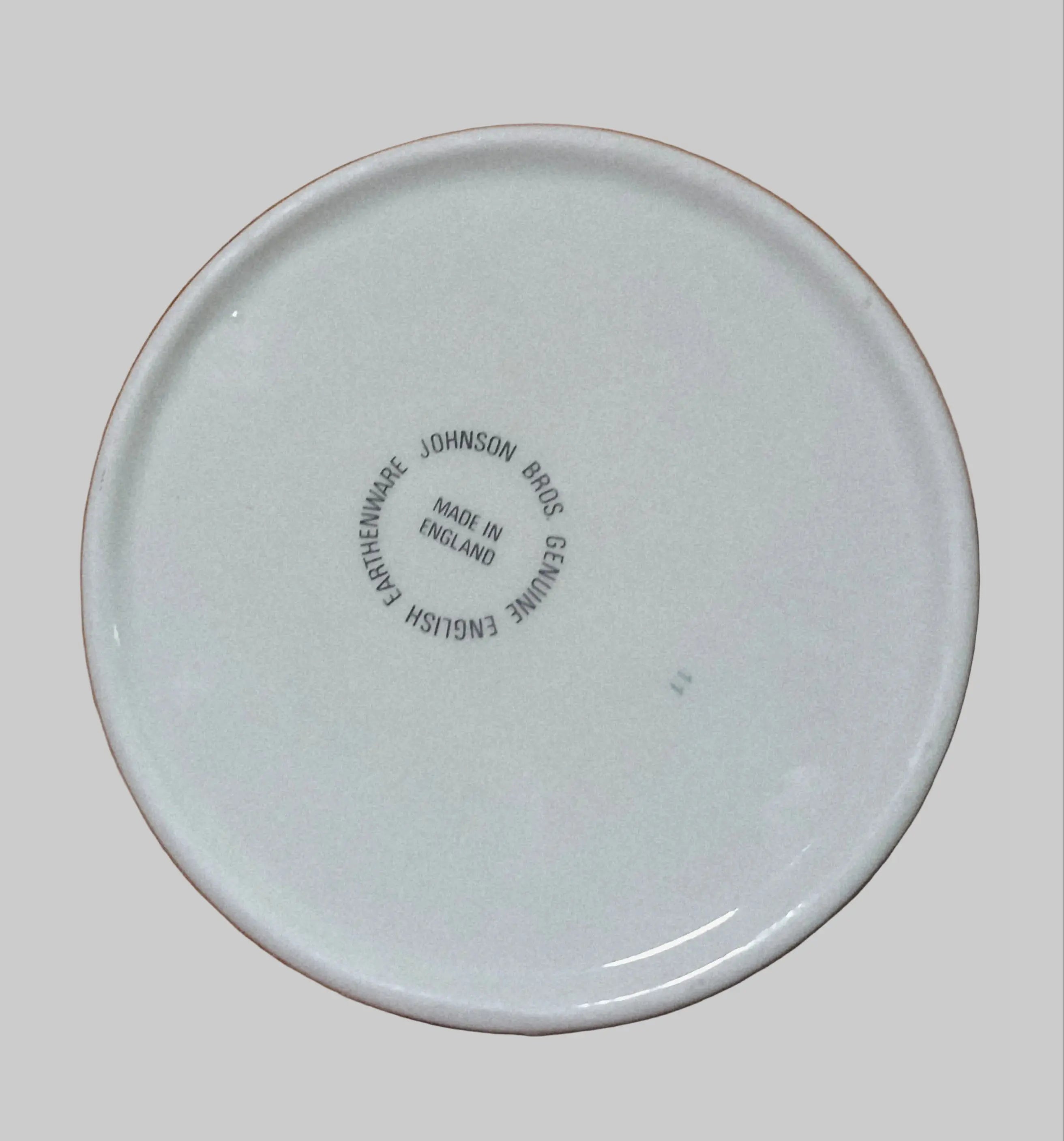 Johnson Brothers Vintage Earthenware Trinket Dish | Hand-Painted Botanical Bird Johnson Brothers