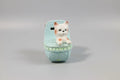 Vintage 1960s “Kitty in a Pram” Ceramic Piggy Bank – Whimsical Retro Collectible Vintage Craze