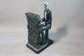 Vintage Art Deco Jazz Pianist Sculpture – Brass & Silver-Tone Metal, Mid-Century, 12" Vintage Craze