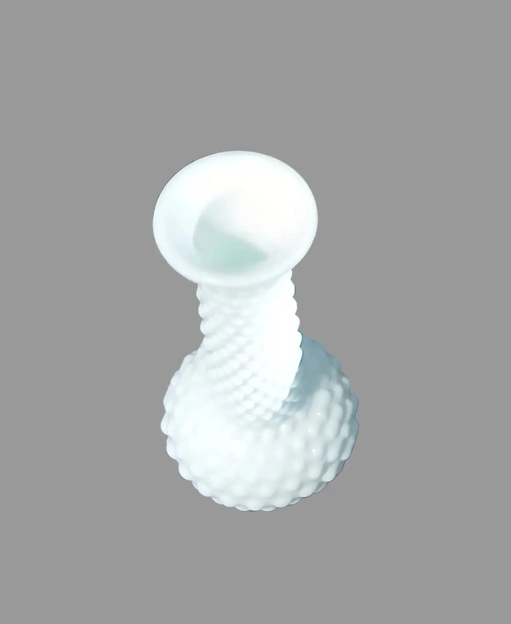 E.O. Brody Co. Hobnail Milk Glass Bud Vase – Vintage American Glassware, 1940s–1960s E.O. Brody Co.
