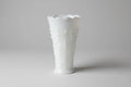 Anchor Hocking Milk Glass Vase – Teardrop & Pearl, Scalloped Edges, 1940s–1960s Anchor Hocking
