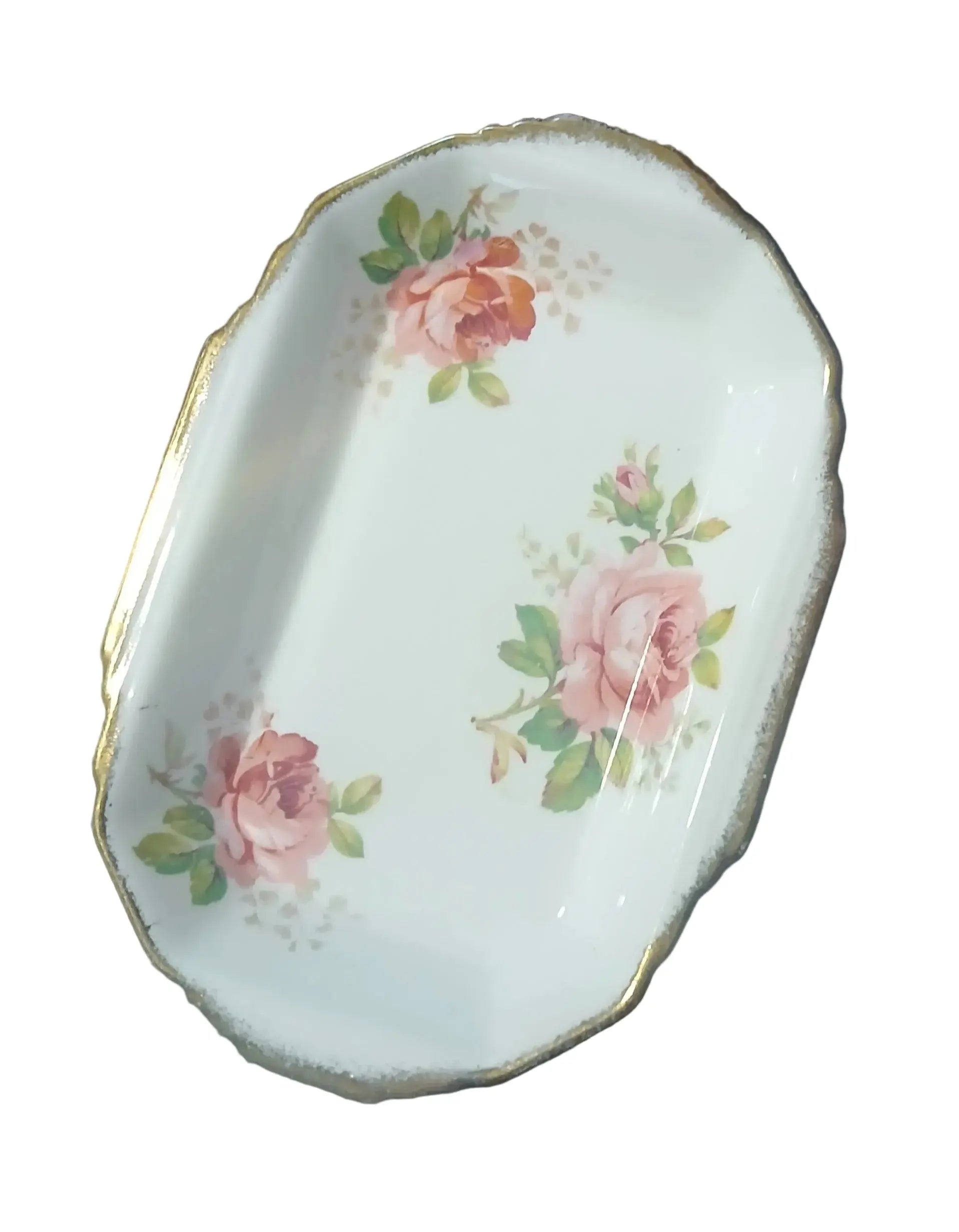 Royal Albert American Beauty Creamer Plate – Vintage English Bone China, 1954–1981 Royal Albert