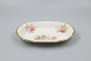 Royal Albert American Beauty Creamer Plate – Vintage English Bone China, 1954–1981