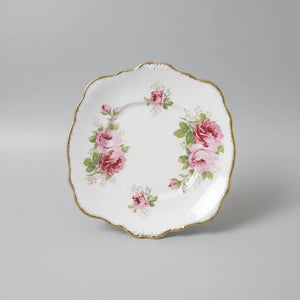 Royal Albert American Beauty Cake Plate – 10" Vintage English Bone China, 1954–1981