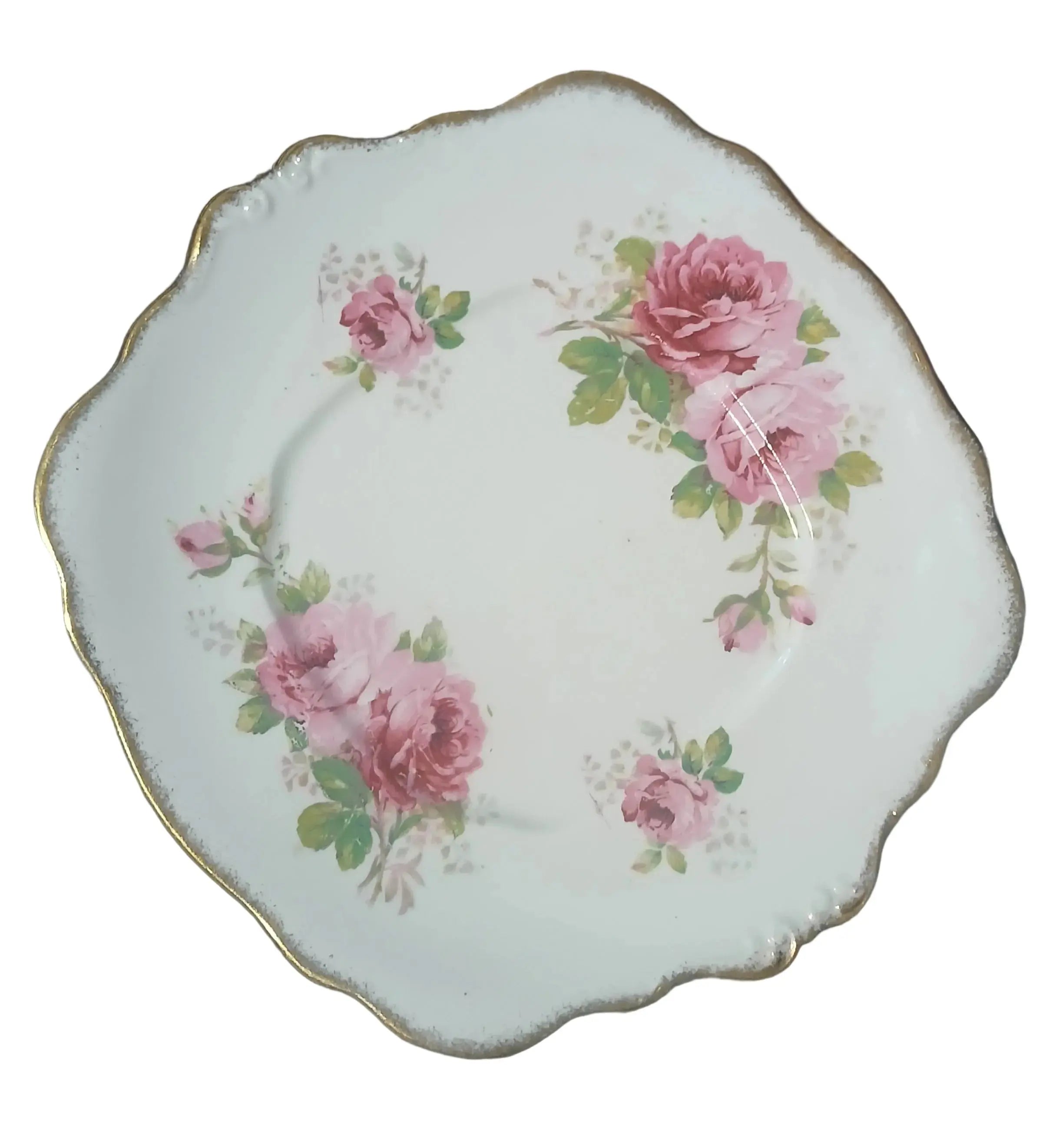 Royal Albert American Beauty Cake Plate – 10" Vintage English Bone China, 1954–1981 Royal Albert