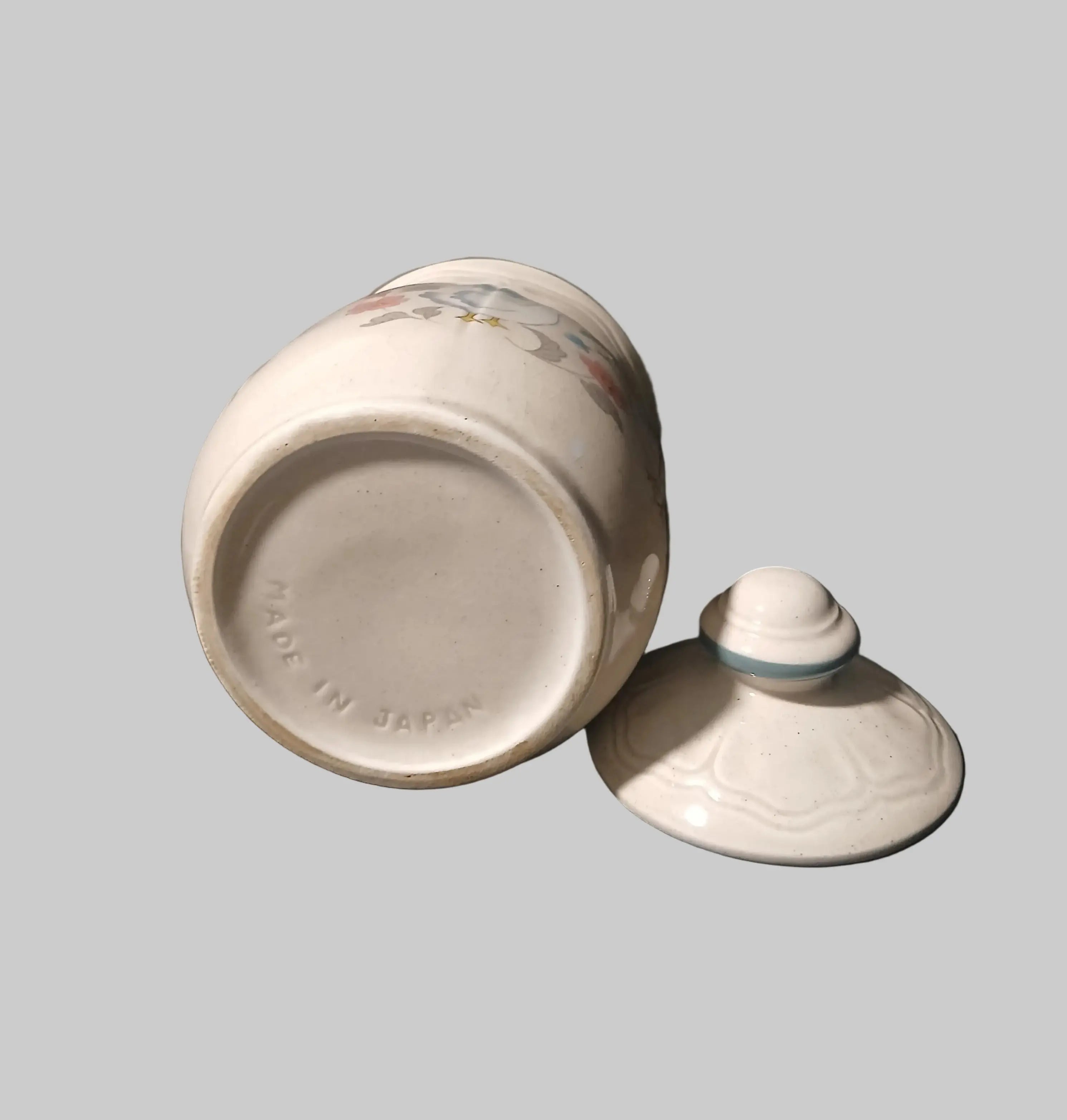 Vintage Country Geese Stoneware Canister – 1980s Japan | Grandmacore Kitchen Decor Japan