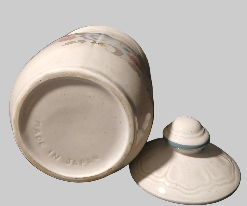 Vintage Country Geese Stoneware Canister – 1980s Japan | Grandmacore Kitchen Decor Japan
