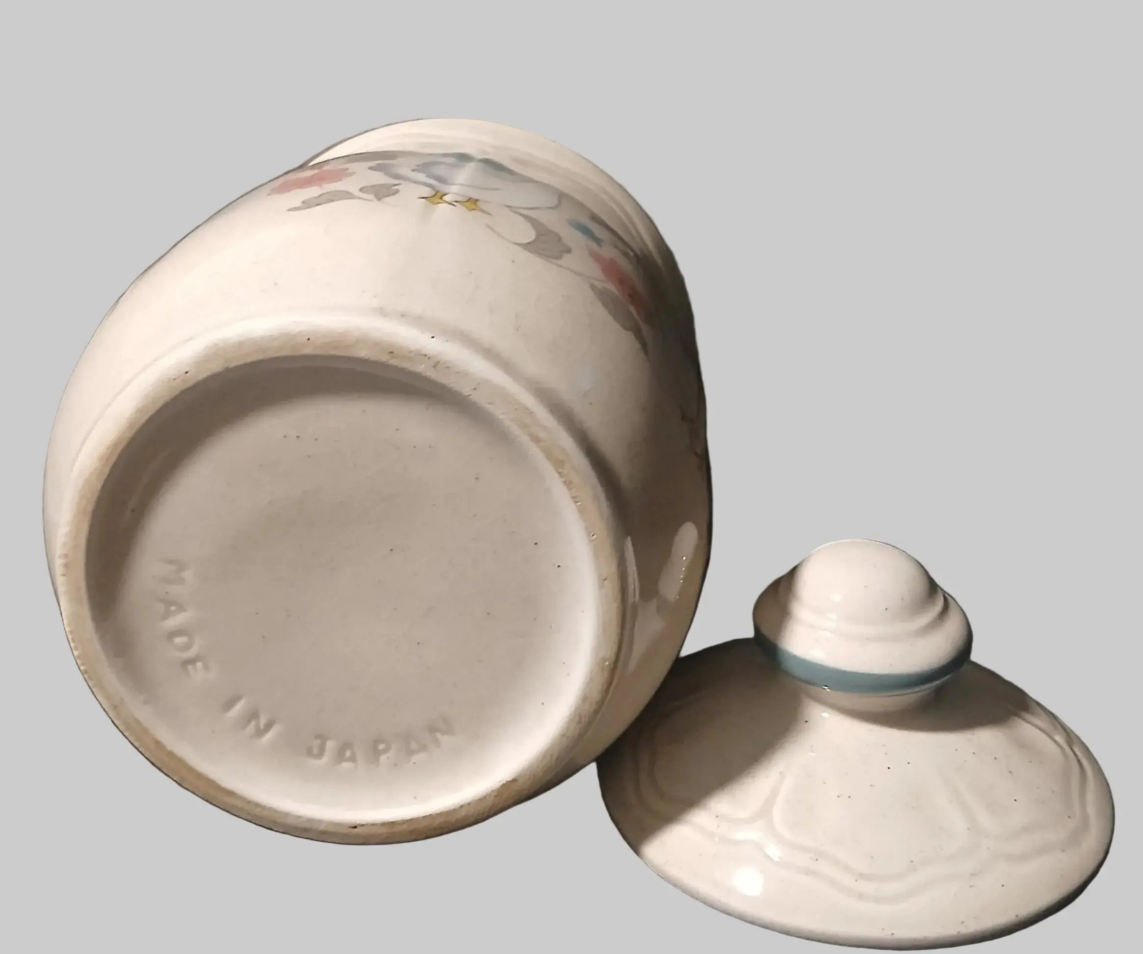 Vintage Country Geese Stoneware Canister – 1980s Japan | Grandmacore Kitchen Decor Japan