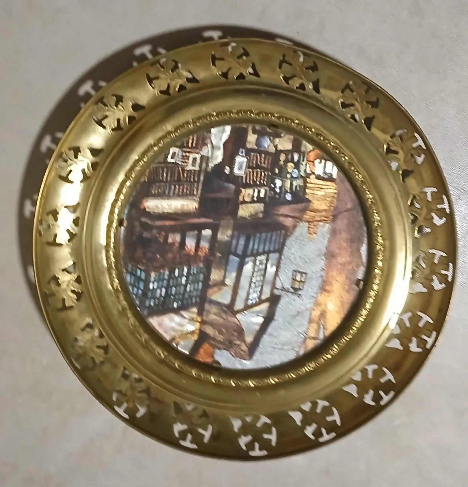 Peerage Brass Foil Art Plate – The Old Curiosity Shop, London Peerage