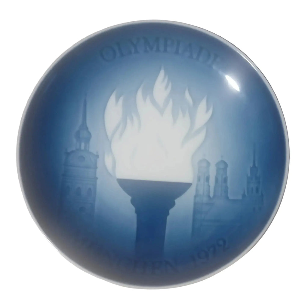 Bing & Grøndahl 1972 Munich Olympics Commemorative Plate — First Issue, Numbered Edition Bing & Grøndahl