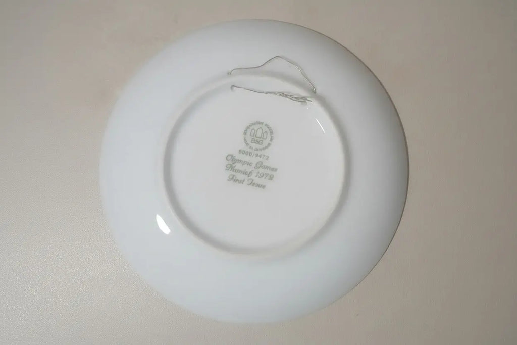 Bing & Grøndahl 1972 Munich Olympics Commemorative Plate — First Issue, Numbered Edition Bing & Grøndahl