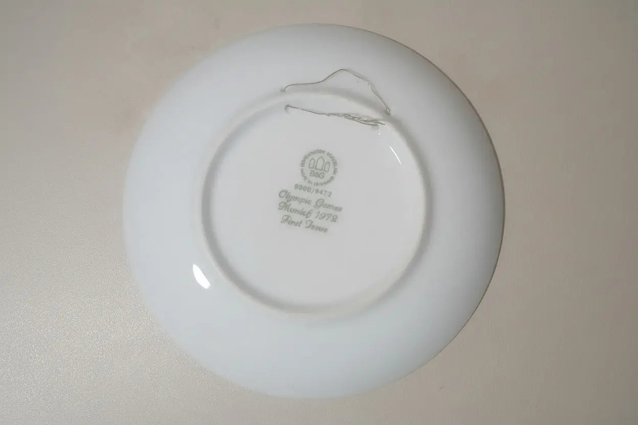 Bing & Grøndahl 1972 Munich Olympics Commemorative Plate — First Issue, Numbered Edition Bing & Grøndahl
