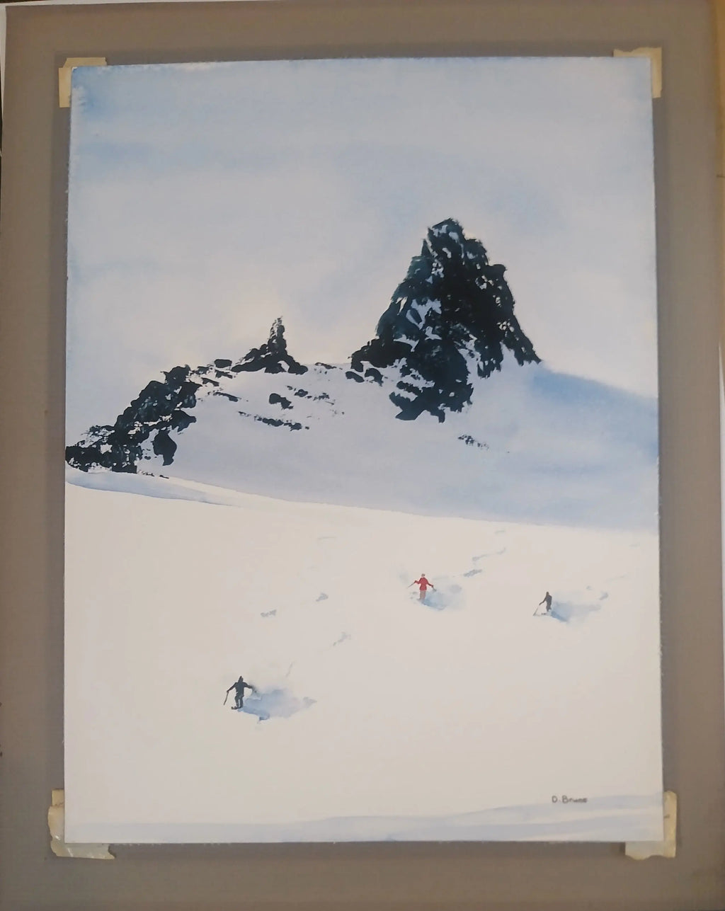 Duncan Bruce Original Watercolor | Black Tusk, British Columbia | Scottish-Canadian Landscape Duncan Bruce