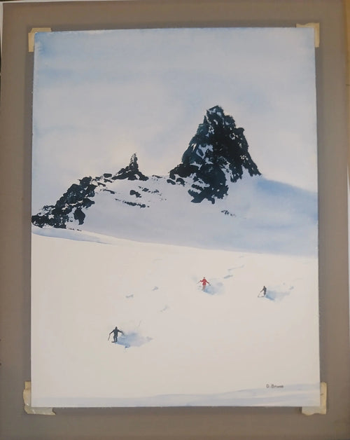 Duncan Bruce Original Watercolor | Black Tusk, British Columbia | Scottish-Canadian Landscape Duncan Bruce