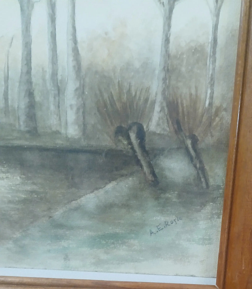 Annie Elizabeth Royle Original Watercolor | Northern England Moors & Woodland Landscape Annie Elizabeth Royle