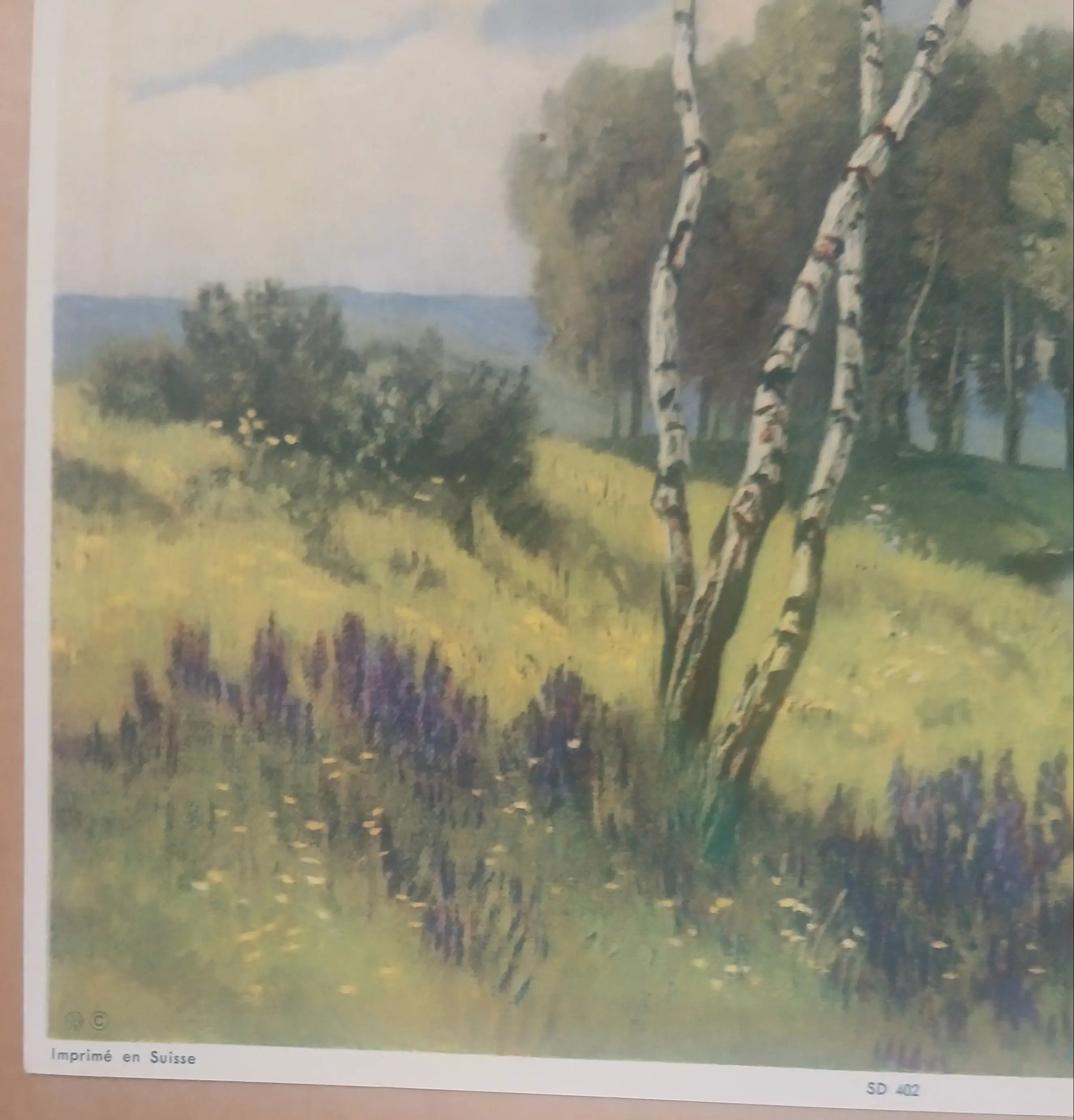 Ernst Dorn Lithograph | German-Swiss Countryside Landscape | Künzli Brothers, Switzerland Künzli Brothers