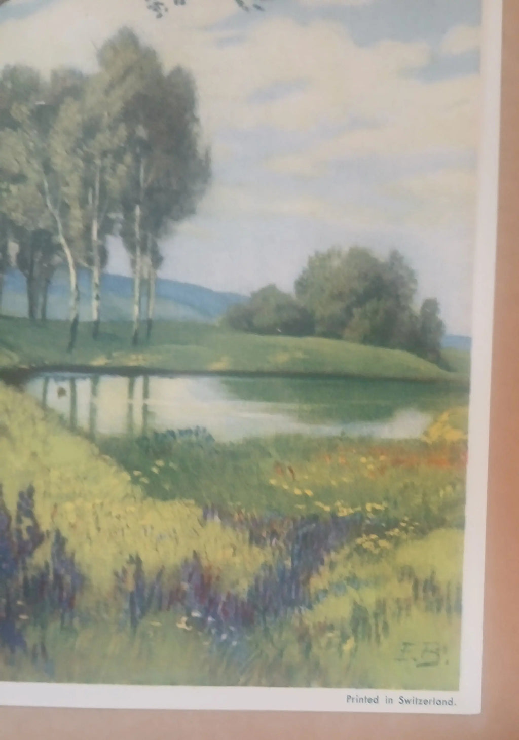 Ernst Dorn Lithograph | German-Swiss Countryside Landscape | Künzli Brothers, Switzerland Künzli Brothers