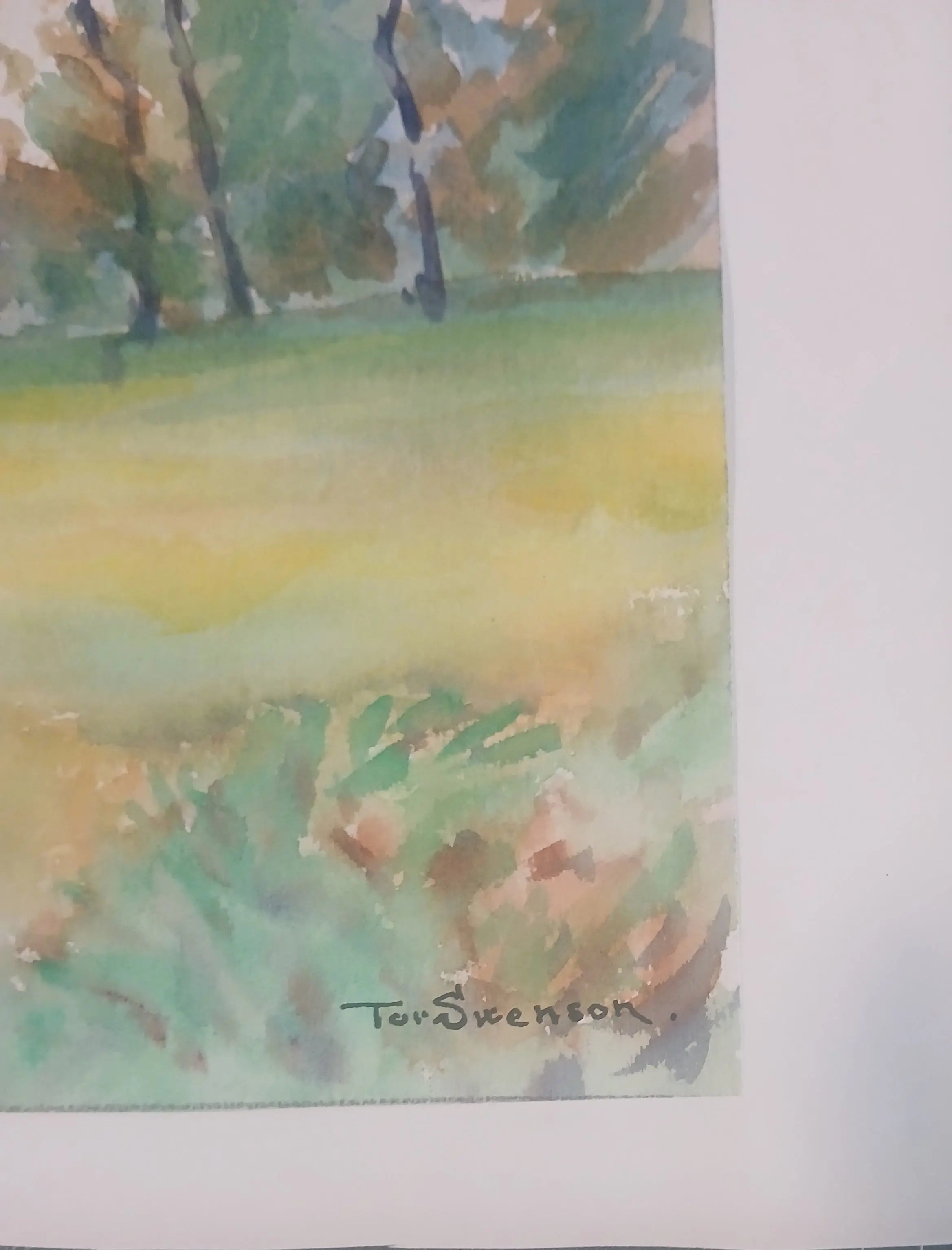 Tor Swenson Vintage Watercolor | Pacific Northwest Landscape, Mid-Century Plein Air Tor Swenson