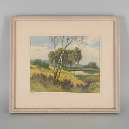 Ernst Dorn Lithograph | German-Swiss Countryside Landscape | Künzli Brothers, Switzerland Künzli Brothers