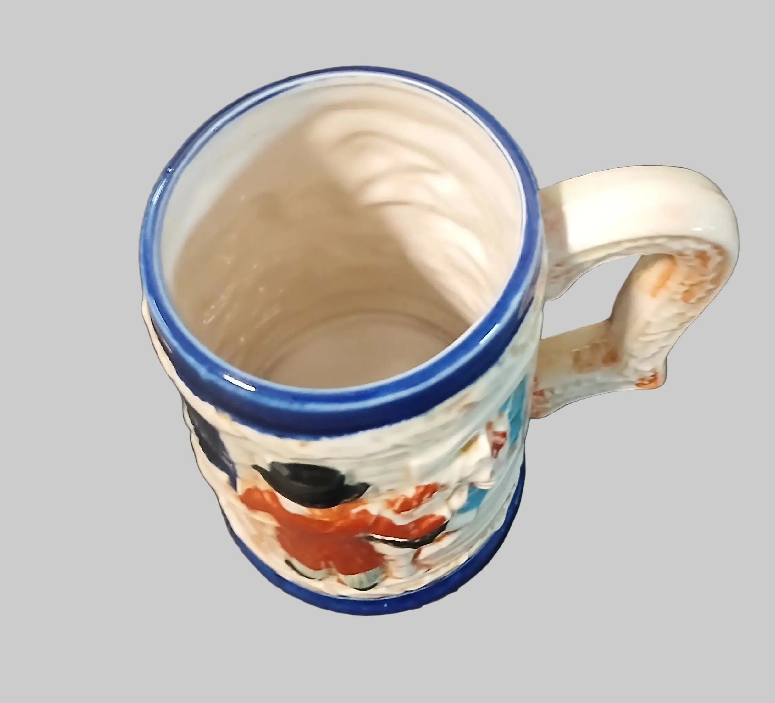 Vintage Japanese Beer Stein – Horse & Carriage Country Scene, German-Style (1950s–1960s) Vintage Craze