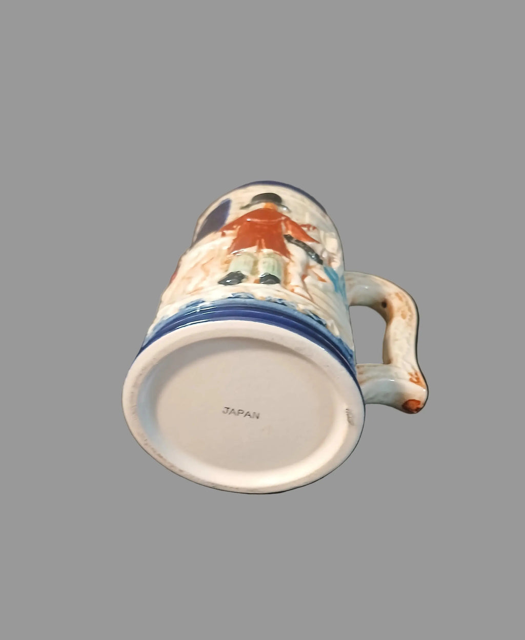 Vintage Japanese Beer Stein – Horse & Carriage Country Scene, German-Style (1950s–1960s) Vintage Craze
