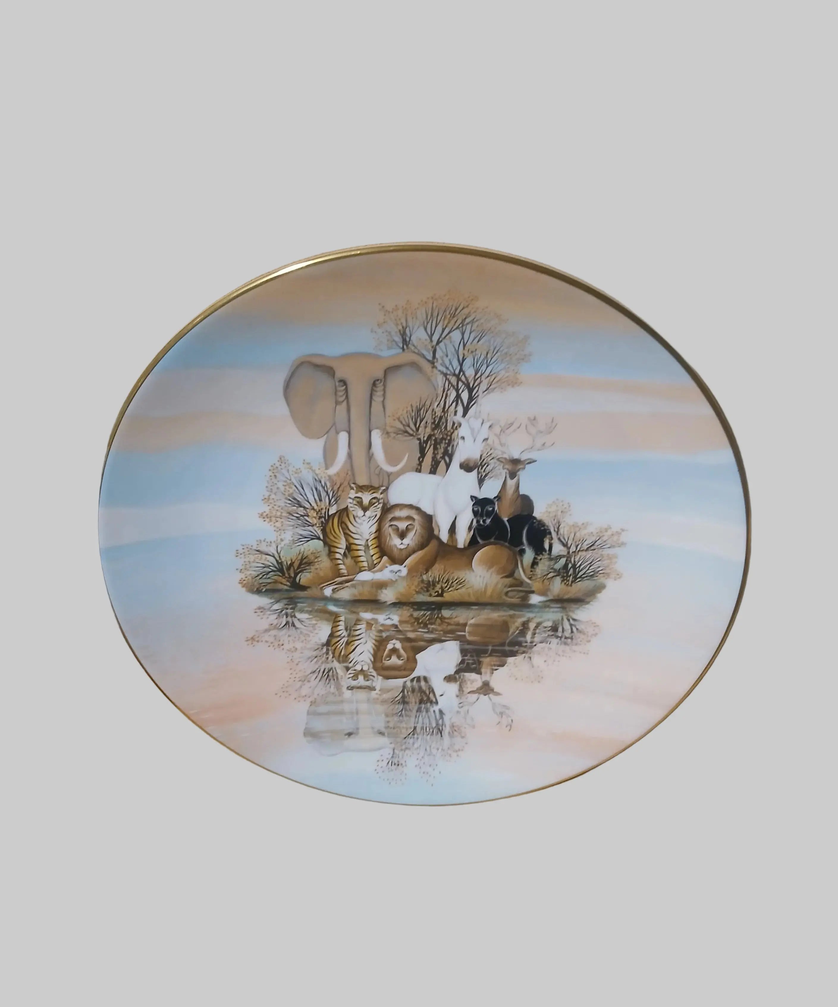 Royal Doulton "Refuge" Collector Plate – Gustavo Novoa, Jungle Fantasy Series #4, 1983 Royal Doulton
