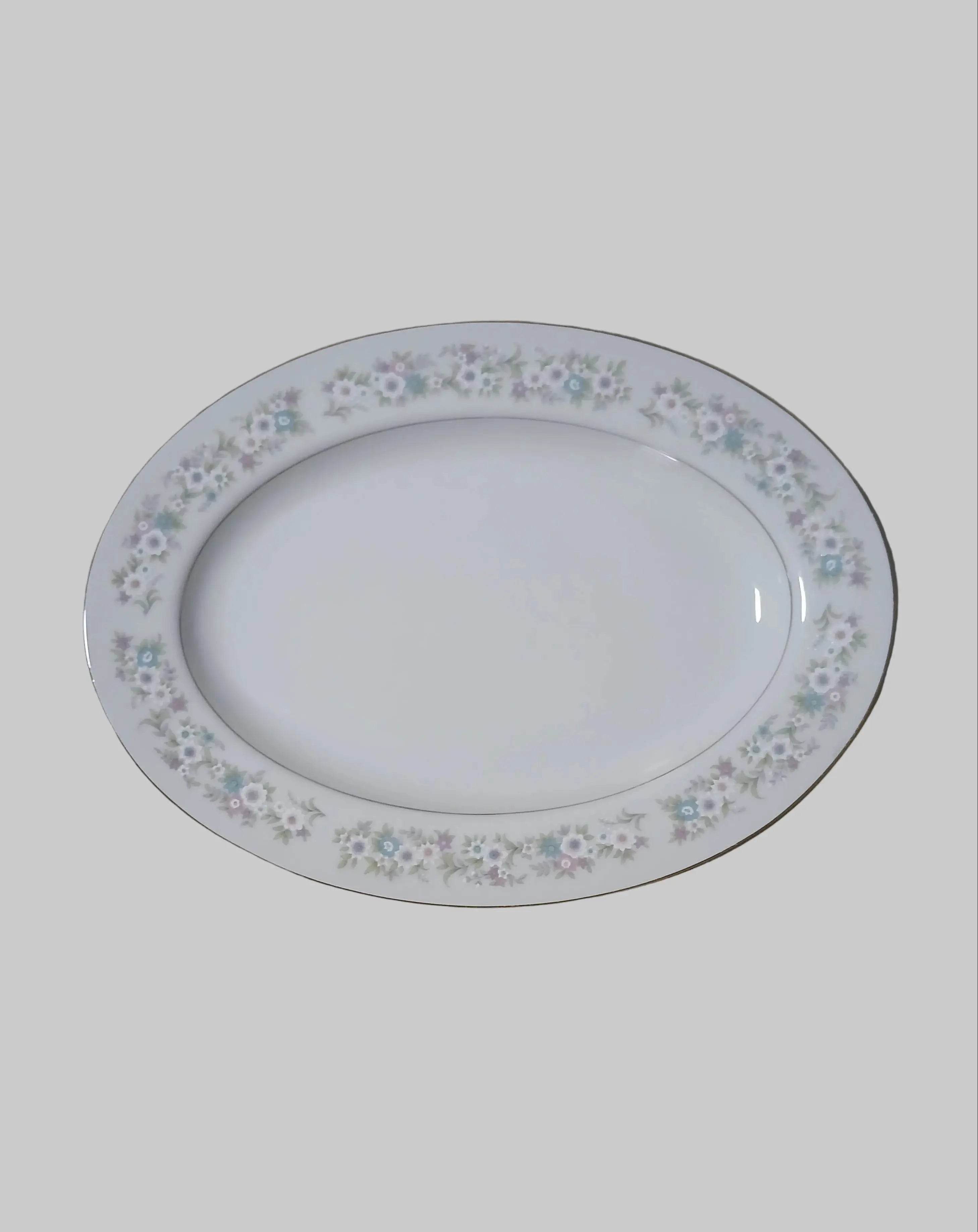 Premiere Fine China Fleurette Serving Platter – Japanese Porcelain, Model M9002, 1960s–1970s Premiere Fine China