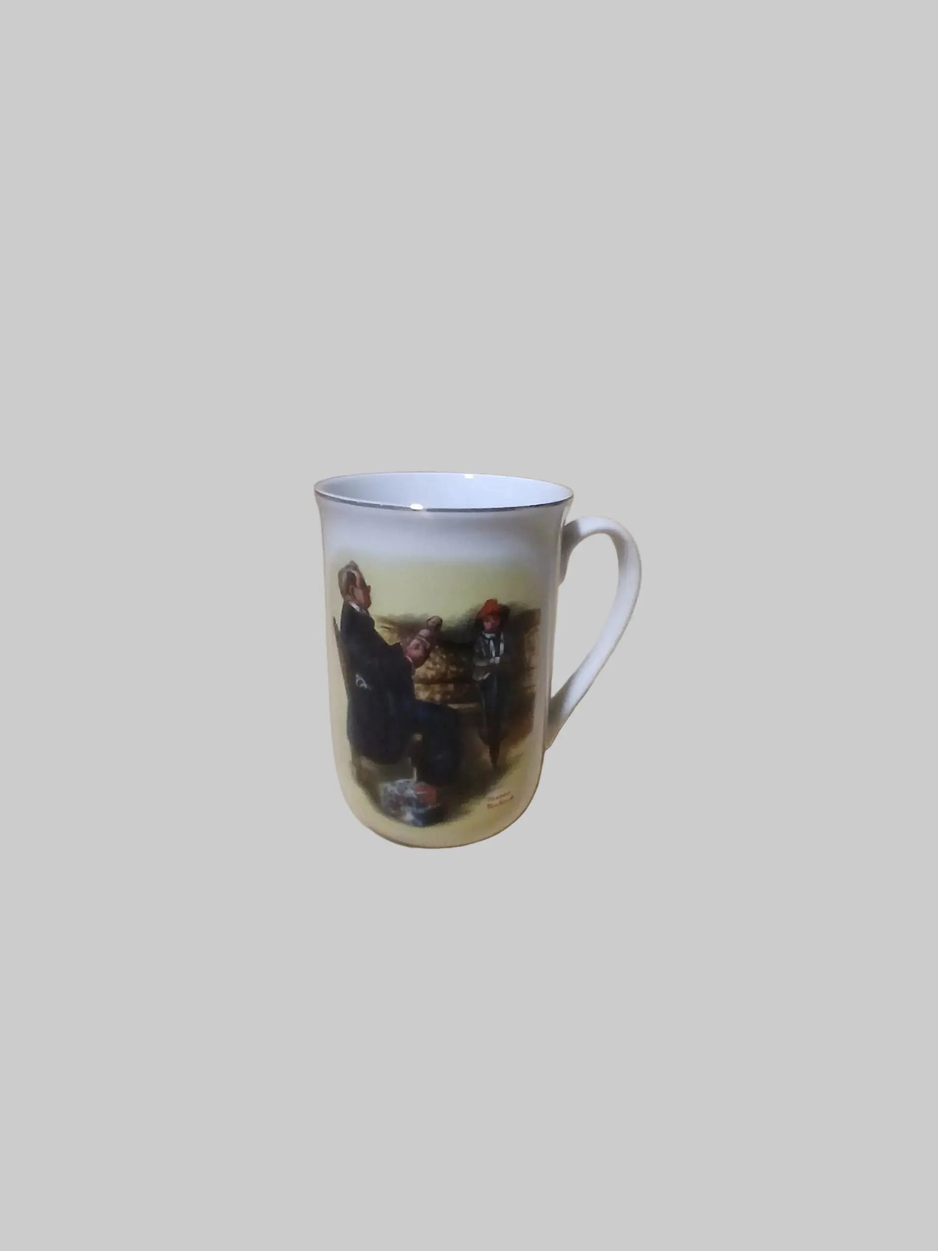Norman Rockwell "A Hopeless Case" Collector Mug – Heritage Mint, 1982 Heritage Mint
