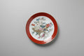 Fuji Quality Satsuma-Style Porcelain Decorative Plate – Peacocks & Florals, Japan, 1940s–1950s Fuji Quality