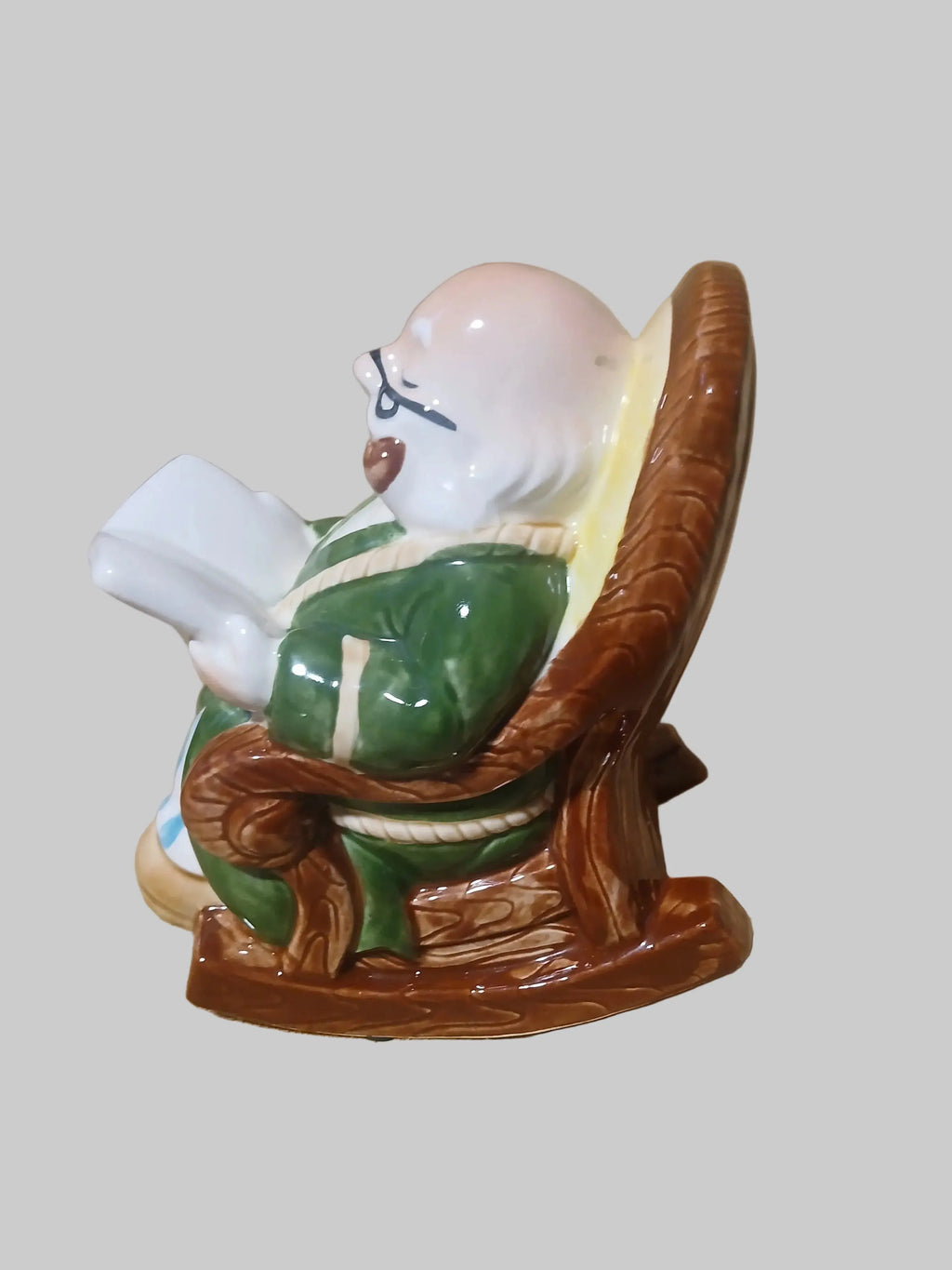 Lefton "Retirement Fun" Piggy Bank – Hand-Painted Ceramic, Japan, 1960s–1970s Lefton