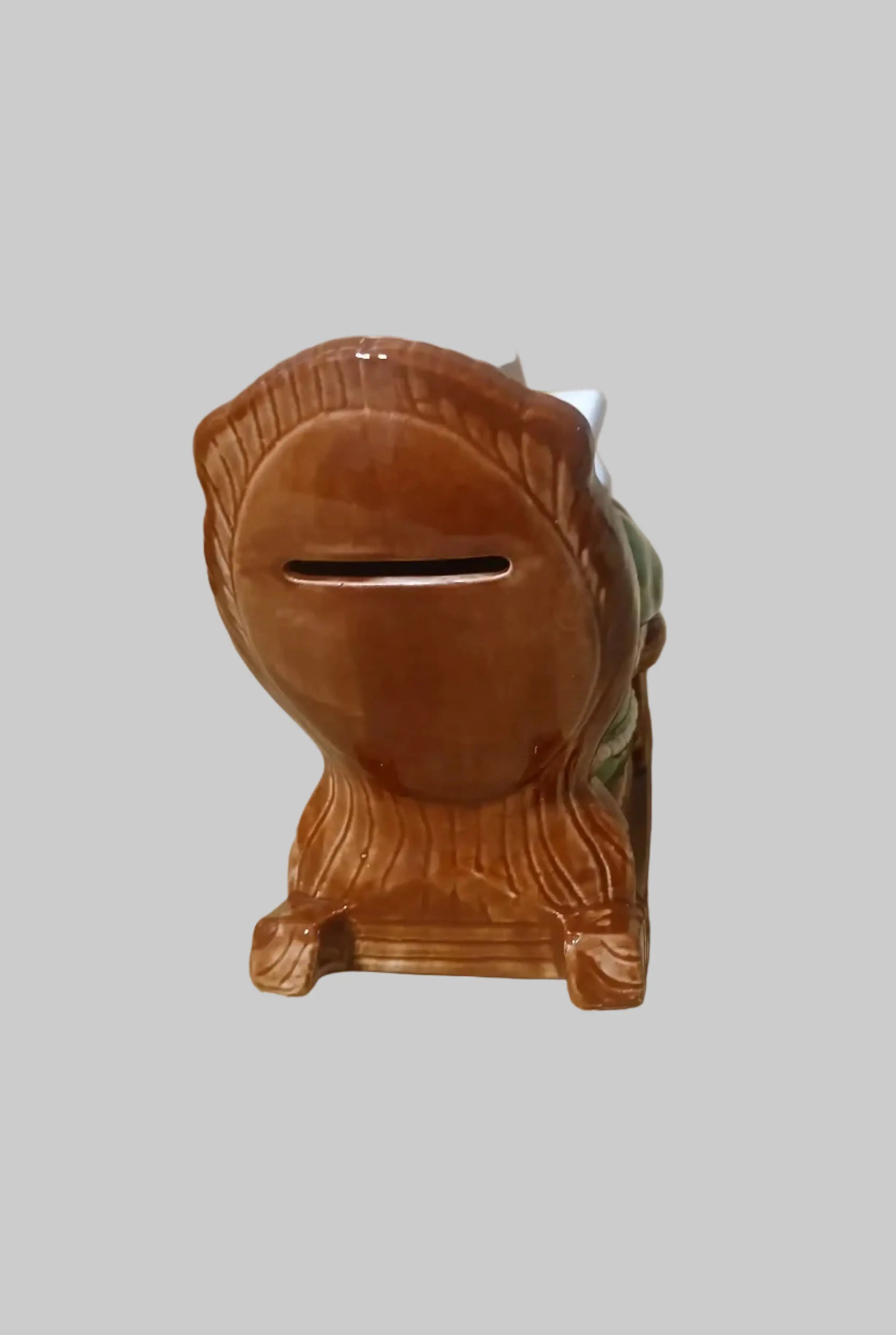 Lefton "Retirement Fun" Piggy Bank – Hand-Painted Ceramic, Japan, 1960s–1970s Lefton