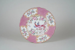 Minton England Pink Cuckoo Bird Dessert Plate – Pattern #4862 (1891–1912)