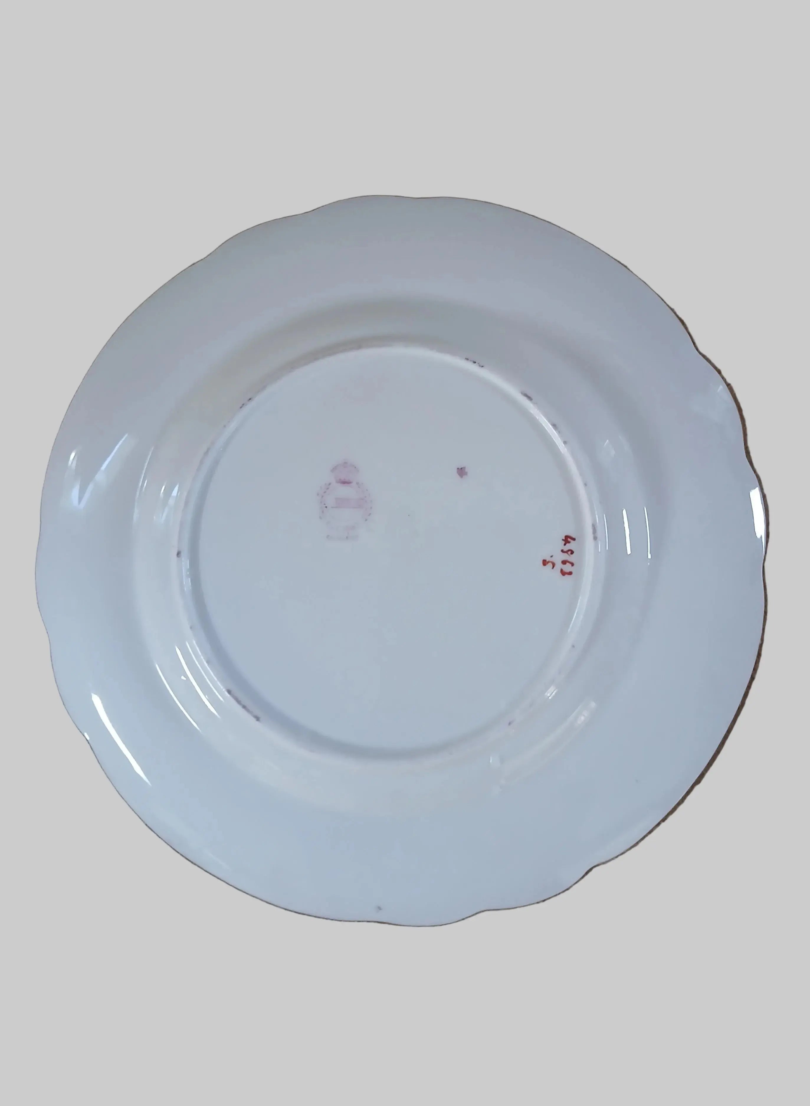 Minton England Pink Cuckoo Bird Dessert Plate – Pattern #4862 (1891–1912) Minton England