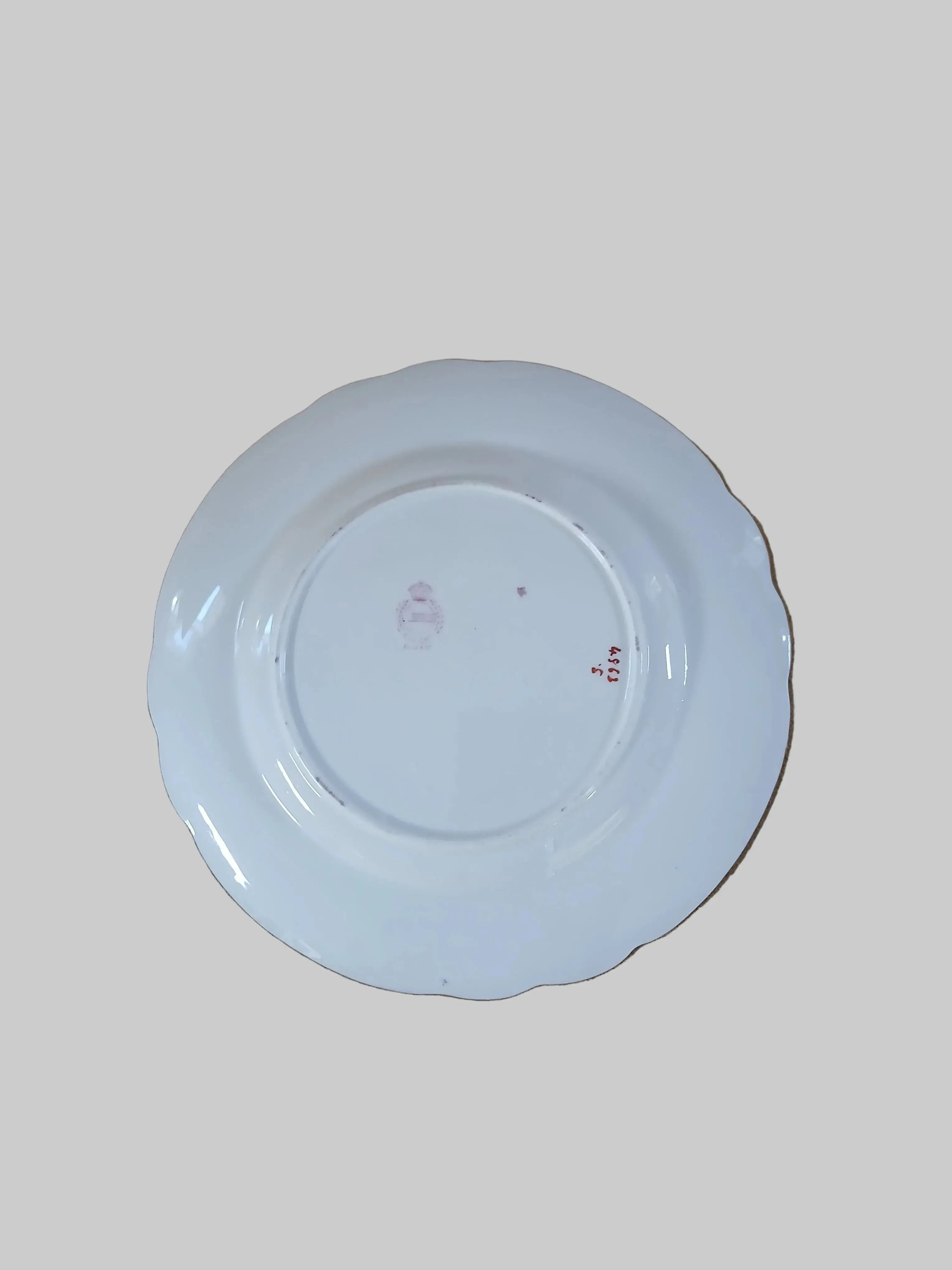 Minton England Pink Cuckoo Bird Dessert Plate – Pattern #4862 (1891–1912) Minton England