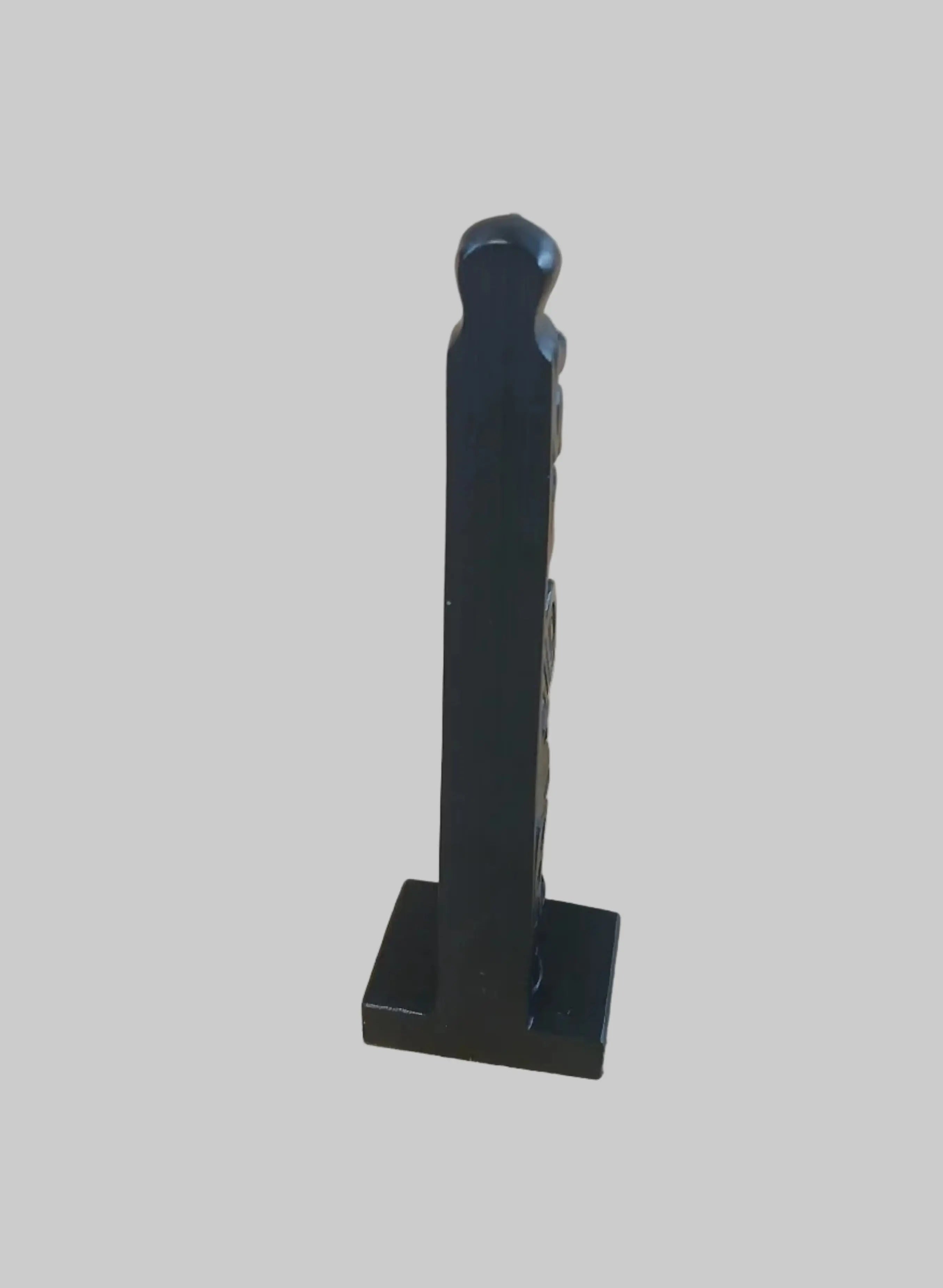 Vintage Boma Canada Haida Totem Pole Figurine — Northwest Coast Native Art Boma Canada