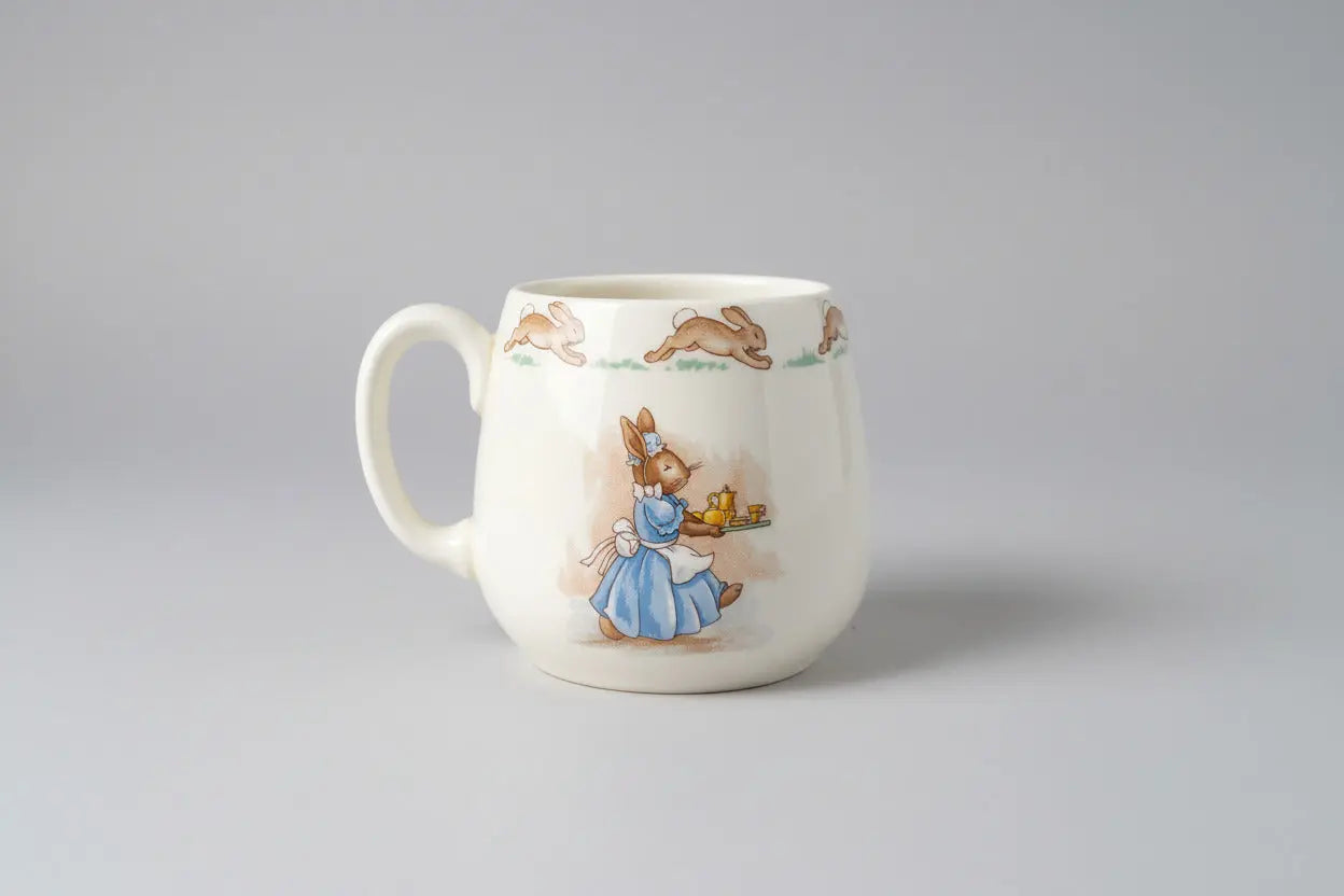 Royal Doulton Bunnykins Afternoon Tea Children’s Mug — Vintage 1950s–1970s Royal Doulton