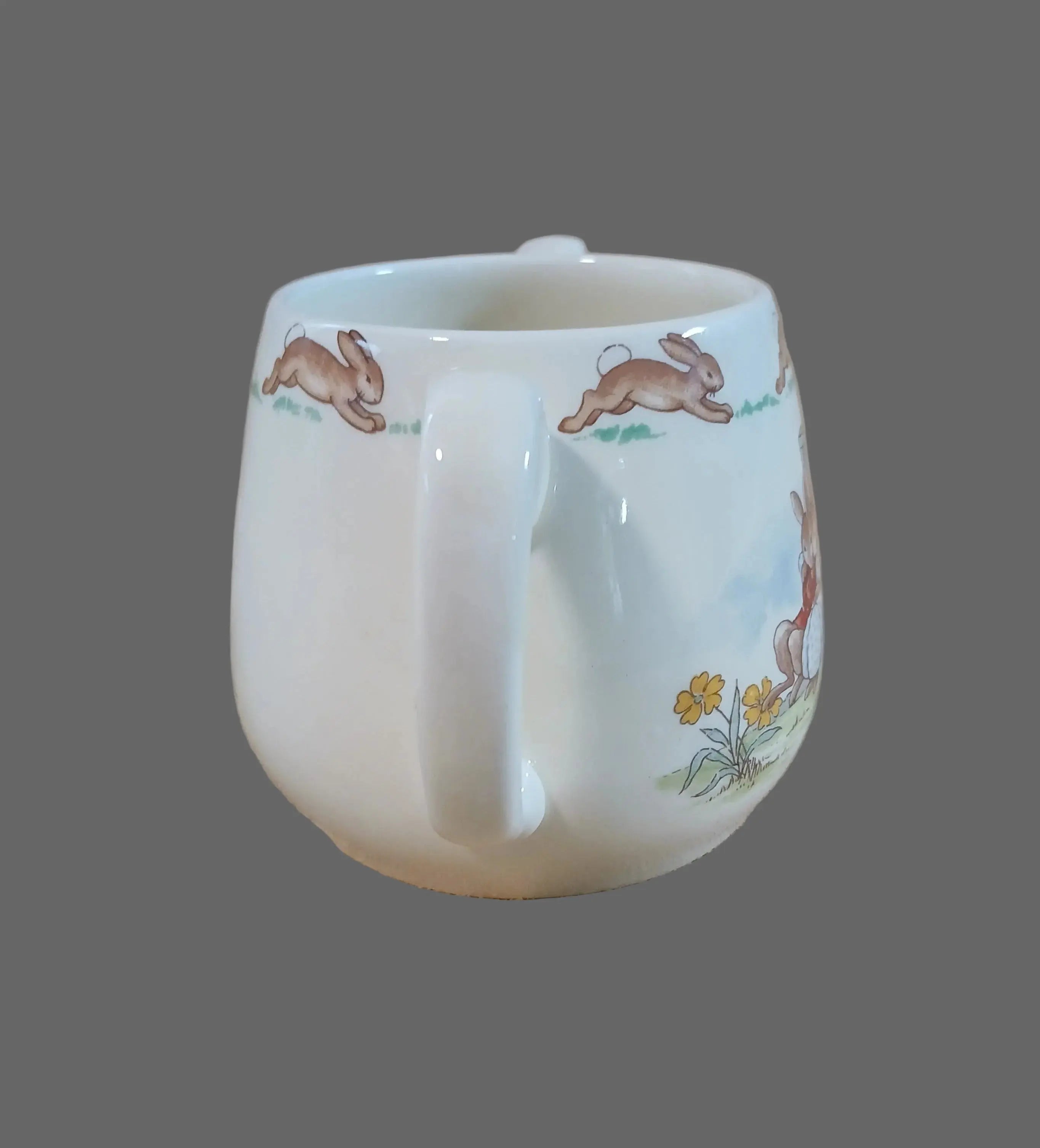 Royal Doulton Bunnykins Skipping Rope Children’s Mug — Vintage 1960s–1970s Royal Doulton