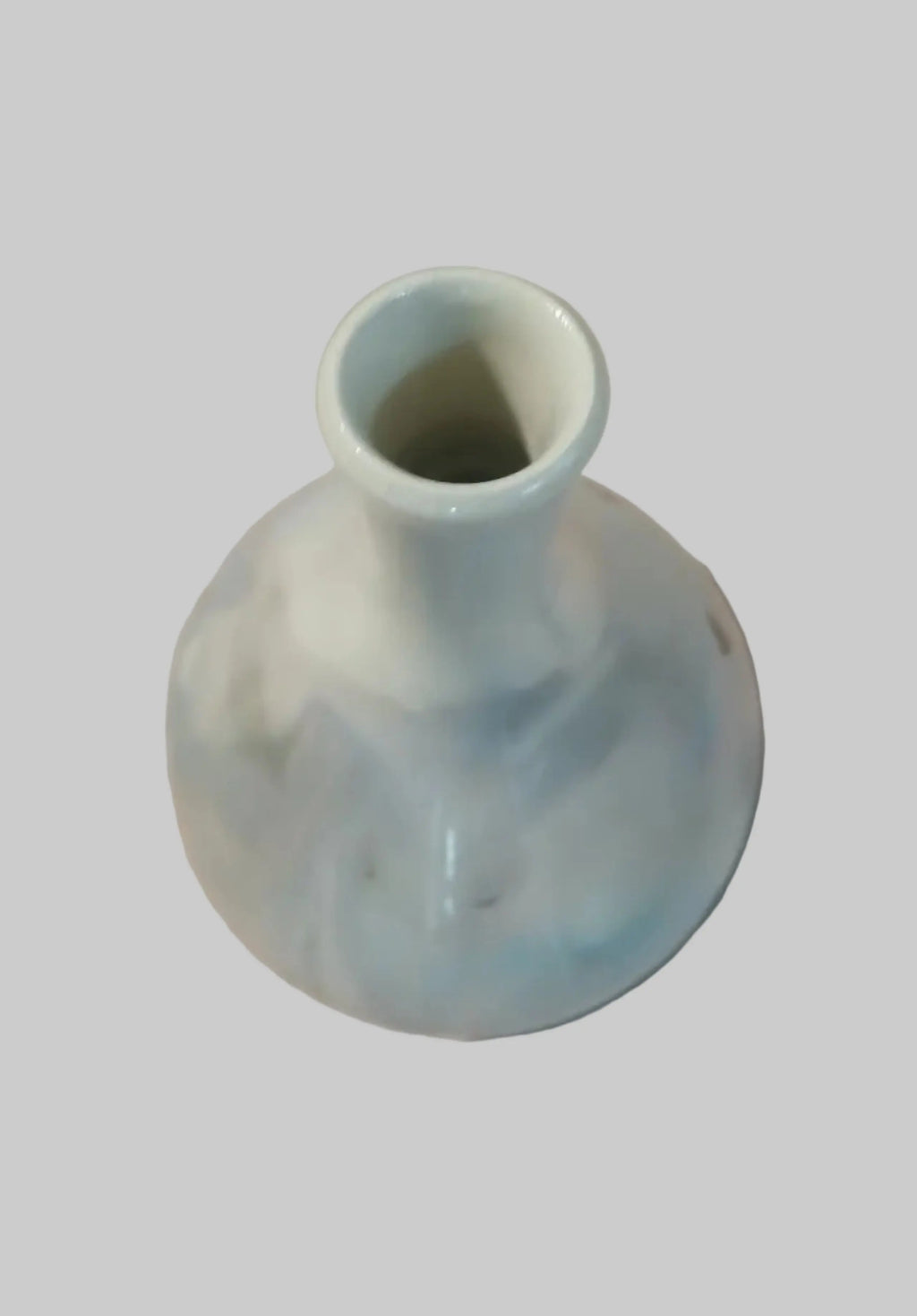 Brouwer Studio Pottery Vase — Netherlands Mid-20th Century Signed Porcelain Vintage Craze