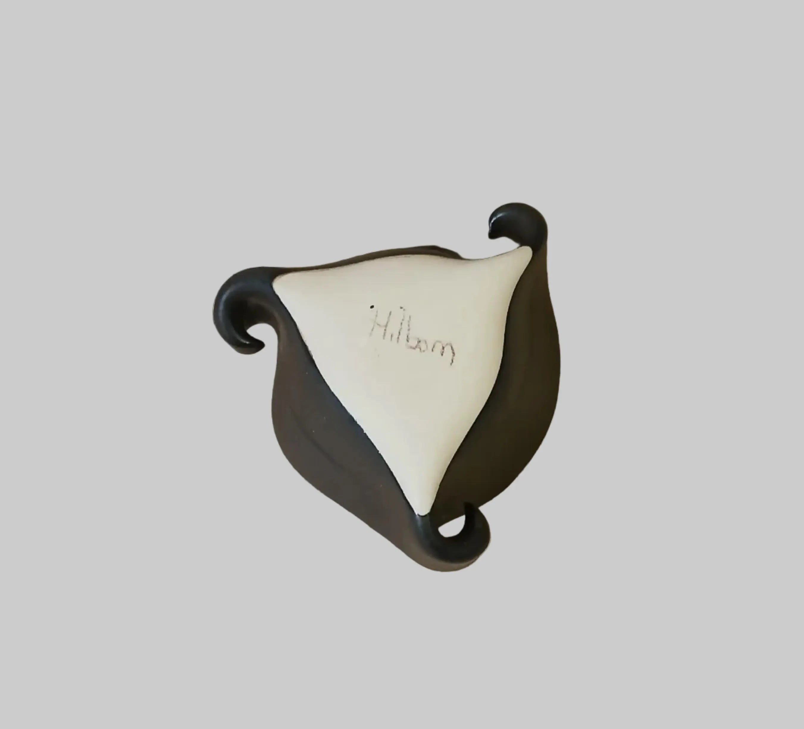 Vintage Hilborn Pottery Pinch Pot Trinket Dish - Rick & Nancy Hilborn Cambridge Ontario 1980s Hilborn