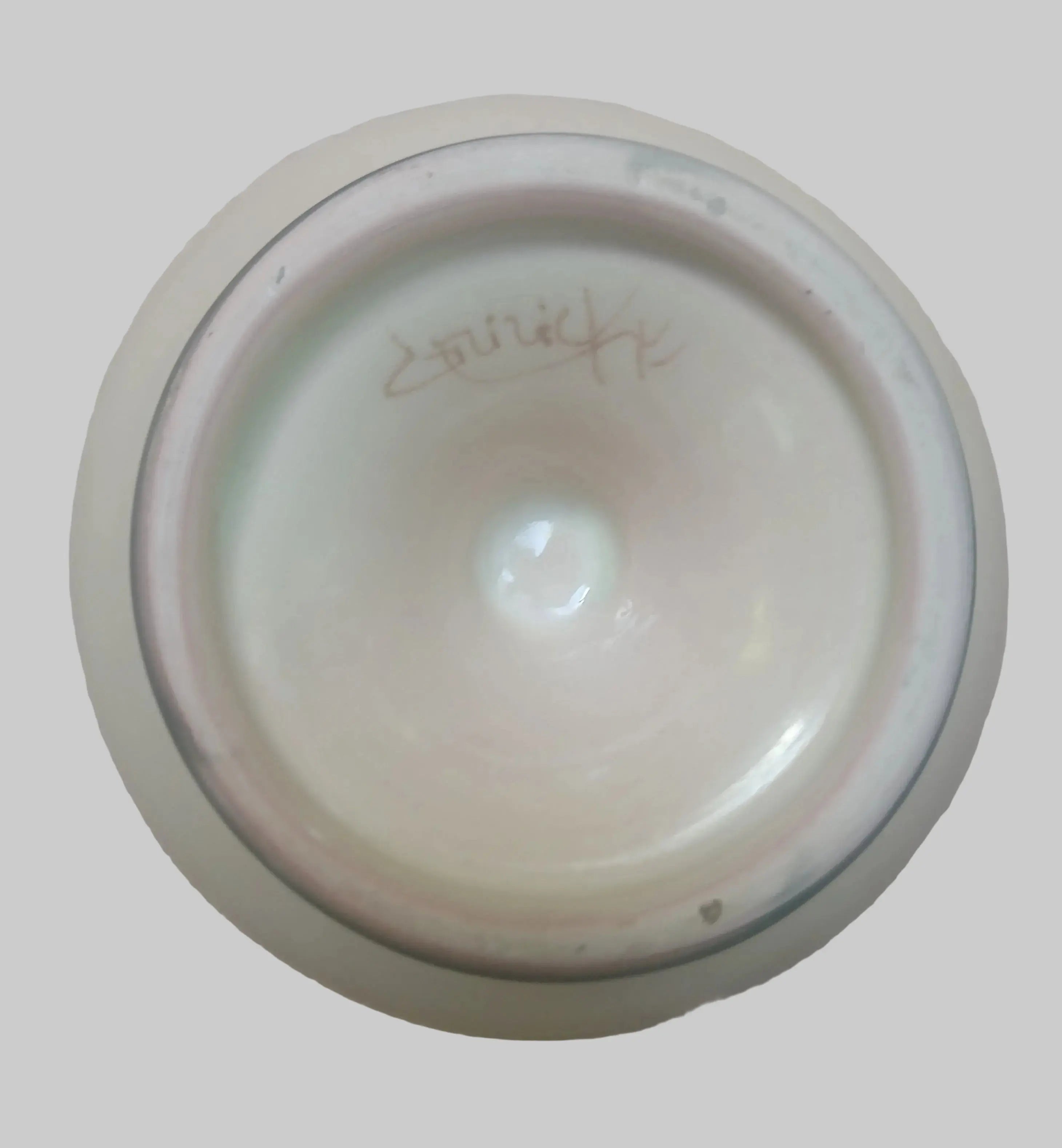 Rare Signed Giricke French Art Pottery Compote | Bayeux Tapestry ‘Navigio Mare’ | 1950s–70s Vintage Craze