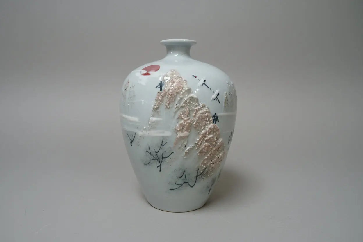 Antique Meiji Kutani Moriage Porcelain Vase | Dai Nippon, c. 1890–1925 Vintage Craze