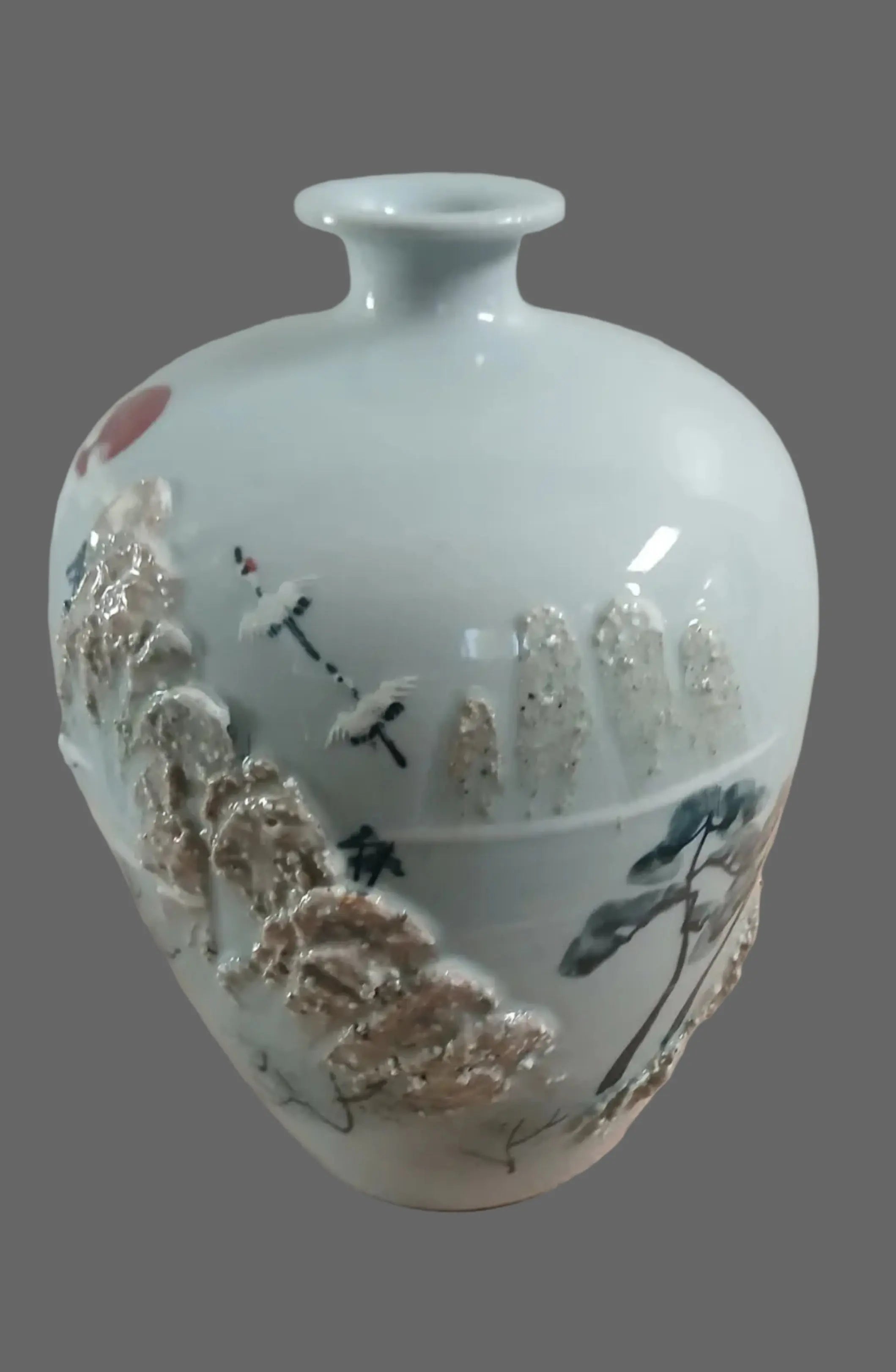 Antique Meiji Kutani Moriage Porcelain Vase | Dai Nippon, c. 1890–1925 Vintage Craze
