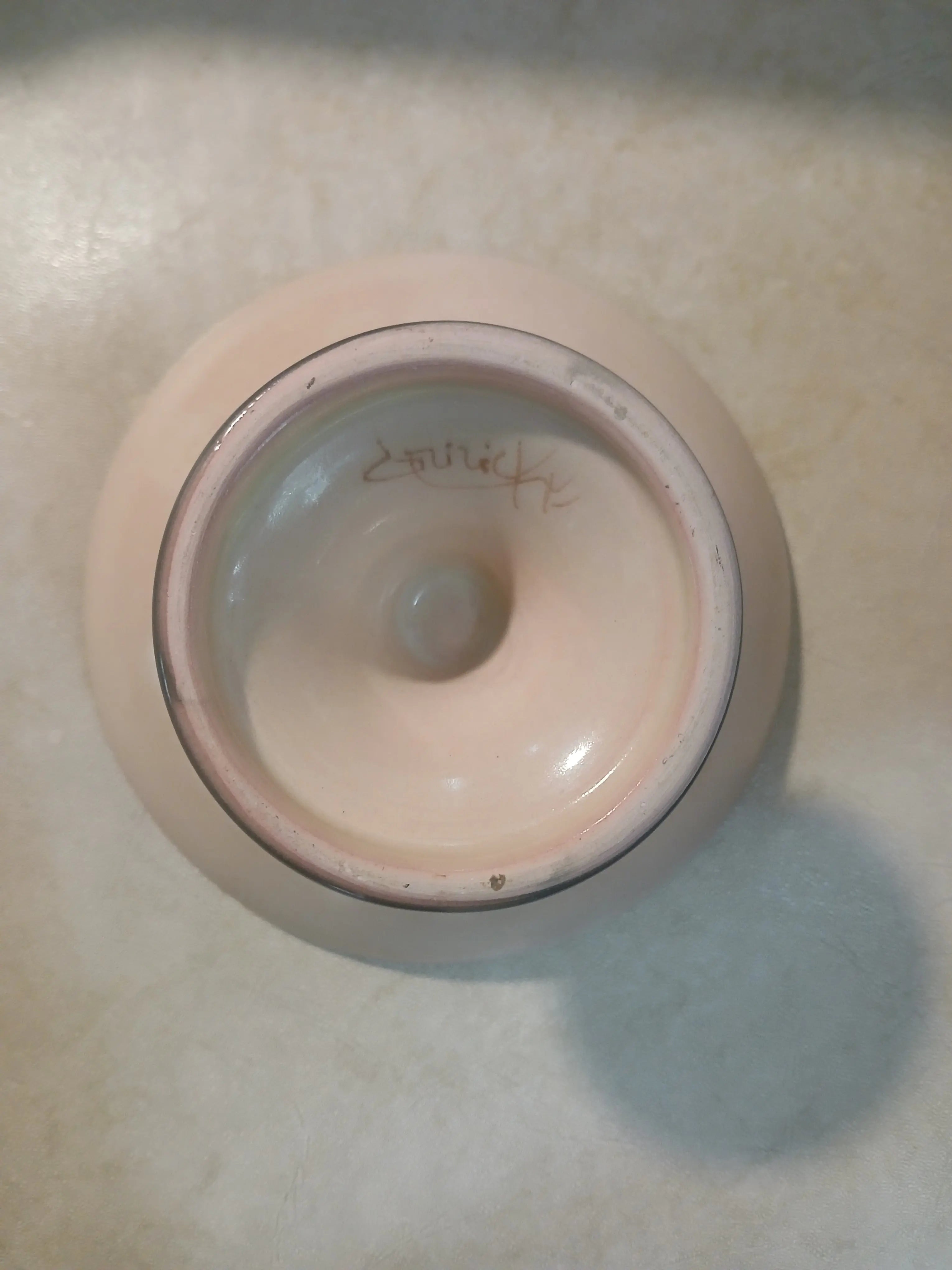 Rare Signed Giricke French Art Pottery Compote | Bayeux Tapestry ‘Navigio Mare’ | 1950s–70s Vintage Craze