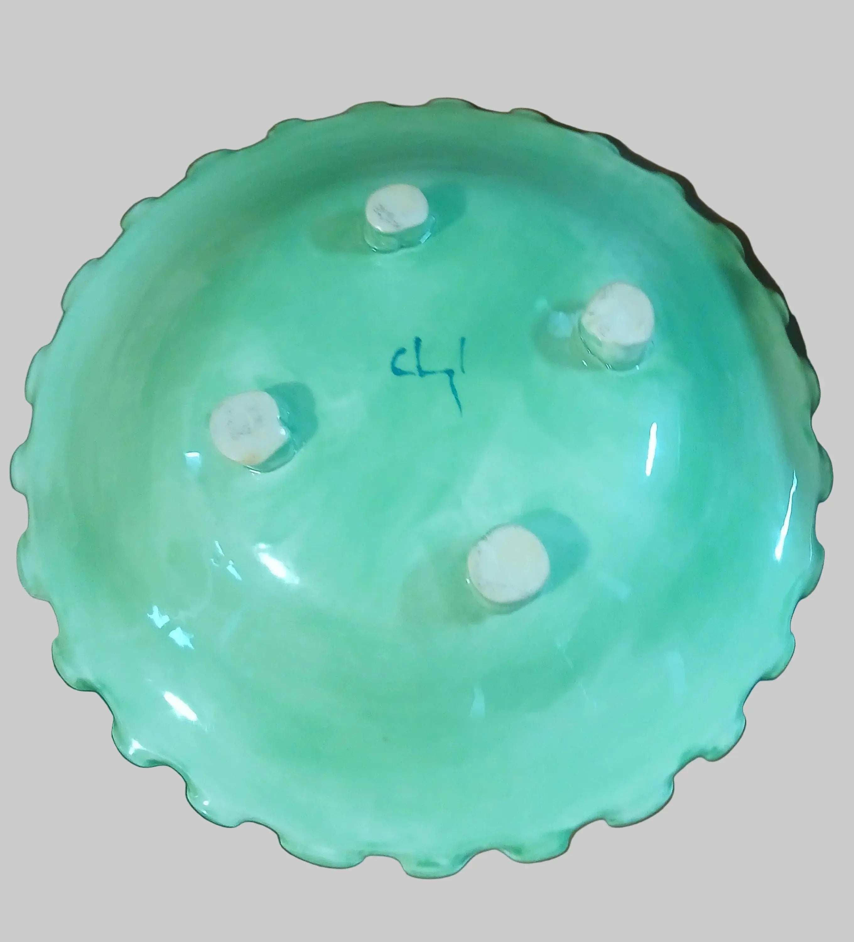 Vintage Crown Lynn New Zealand Studio Bowl | Saco Sesto | Pie Crust Edge | Hand Painted Floral Vintage Craze