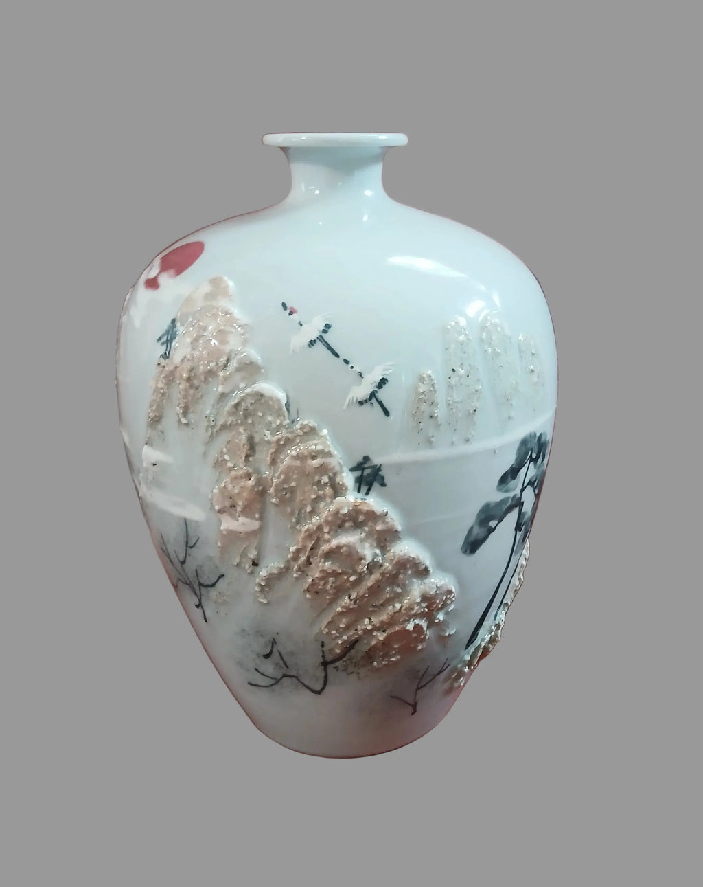 Antique Meiji Kutani Moriage Porcelain Vase | Dai Nippon, c. 1890–1925 Vintage Craze